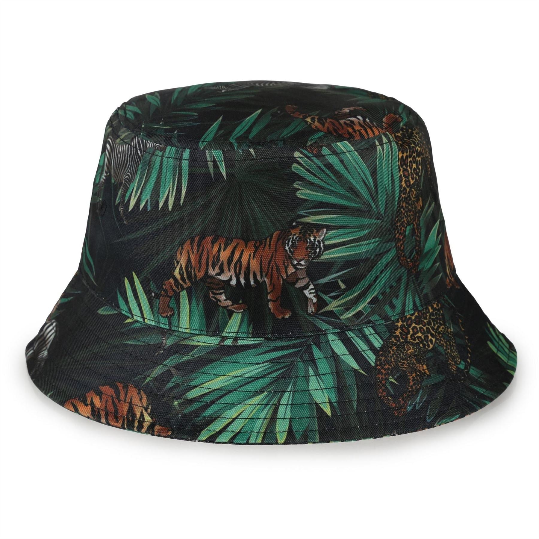 Spiral All Around Brim Panel Construction Bucket Hat