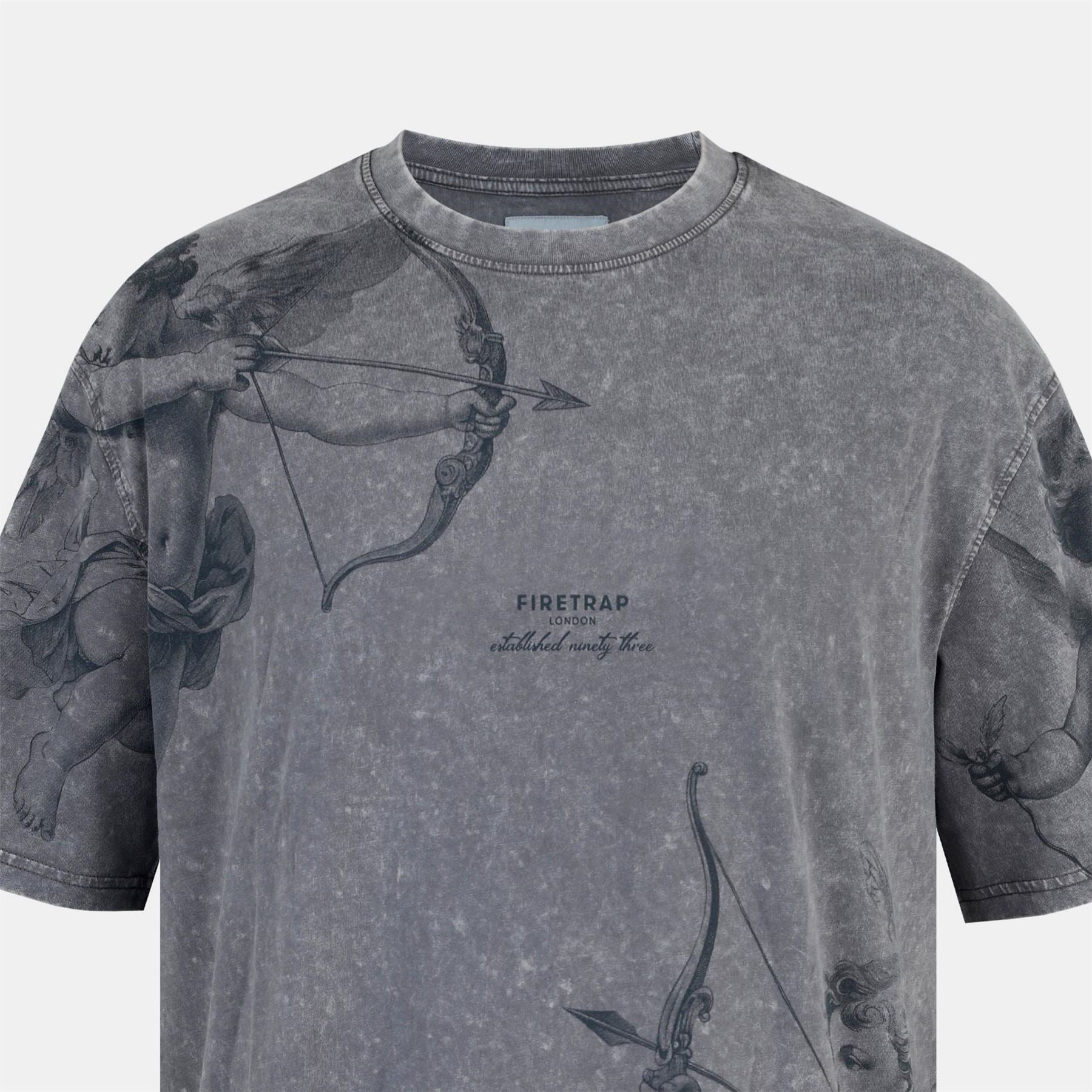 Firetrap Acid Wash Oversized T-Shirt