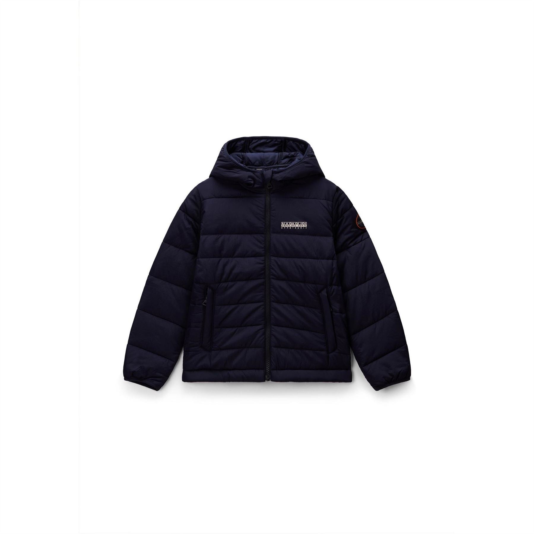 Napapijri Gesar Hooded Solid Patterned Puffer Jacket
