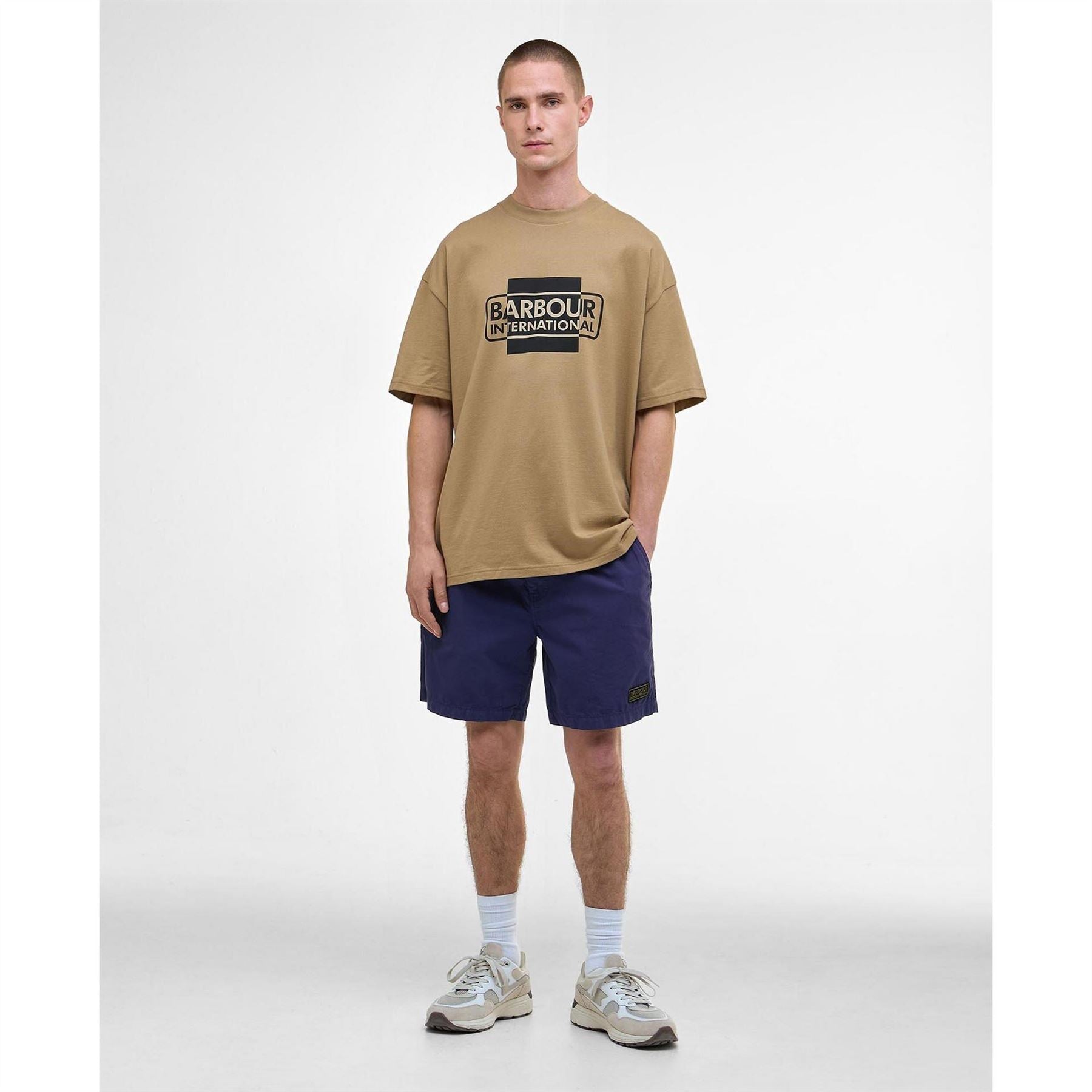 Barbour International Sleeved Cotton Divide T-Shirt