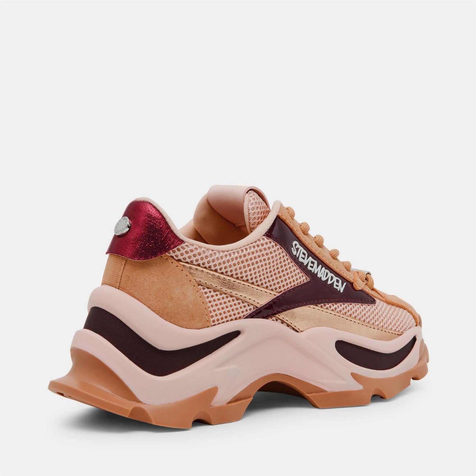 Steve Madden Zoomz Lace Up Platform Sneakers Shoes