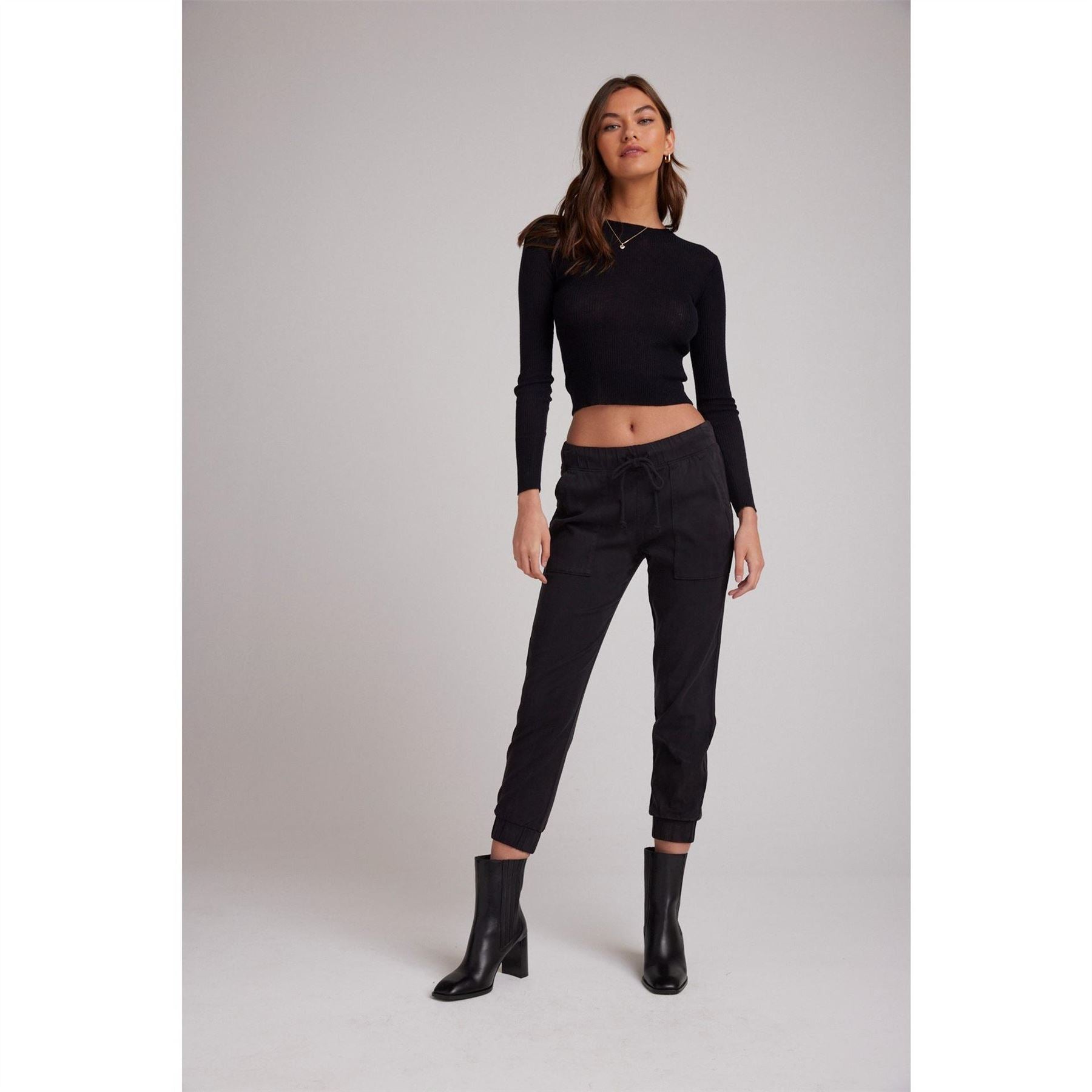 Bella Dahl Pocket Solid Patterned Slim Joggers