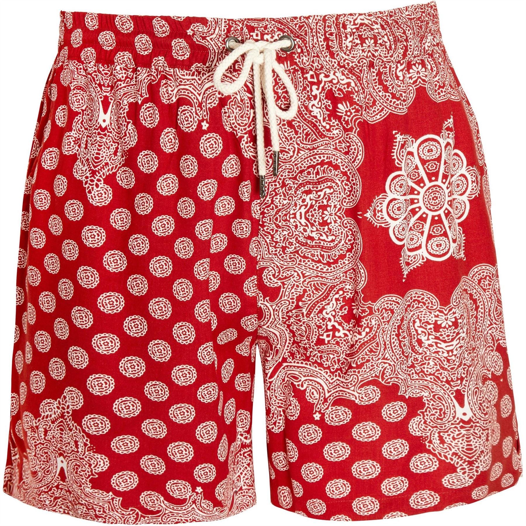 Another Influence P Drawstring Paisley Bermuda Shorts