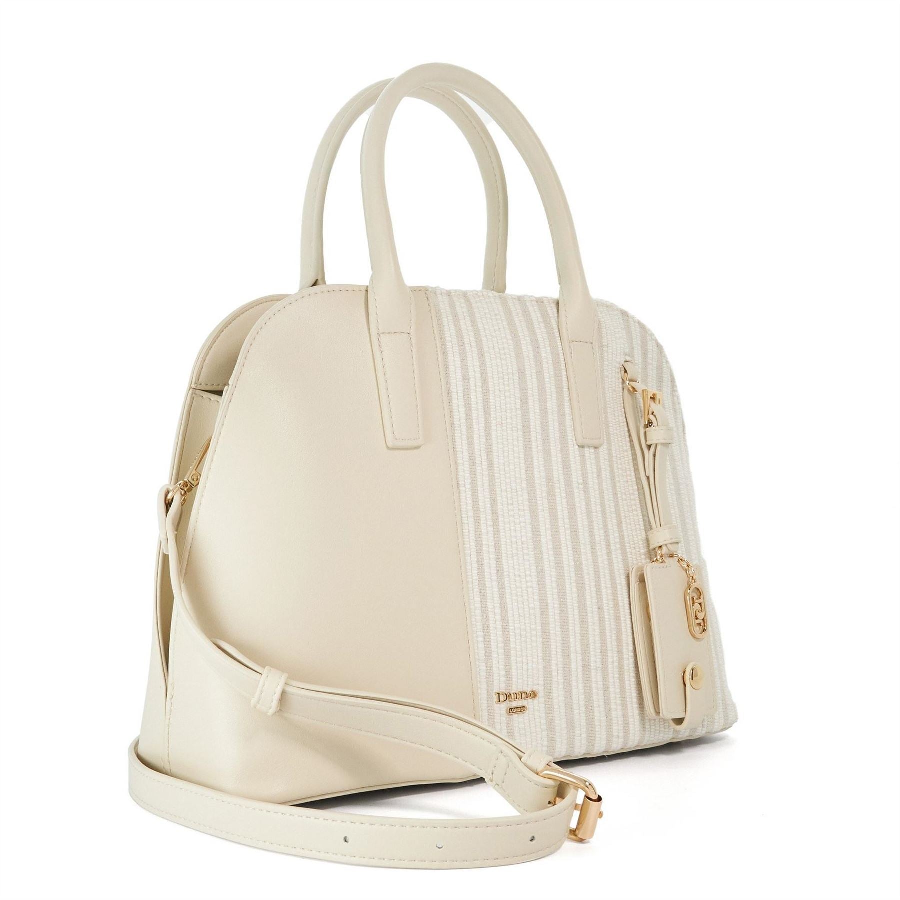 Dune London Dandelions Rectangle Shape Gold Tone Tote with Charm