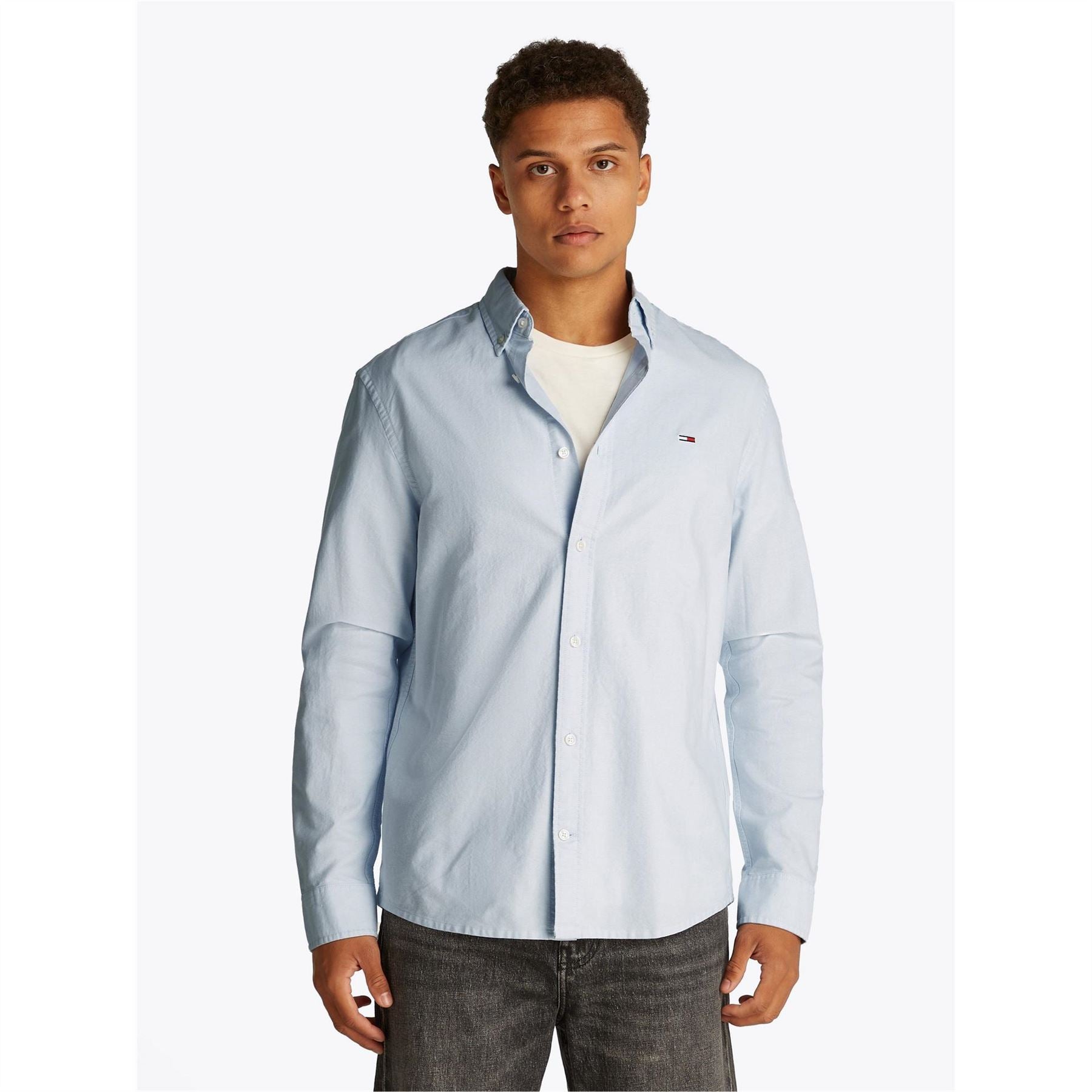 Tommy Jeans Regular Fit Oxford Long Sleeve Shirt