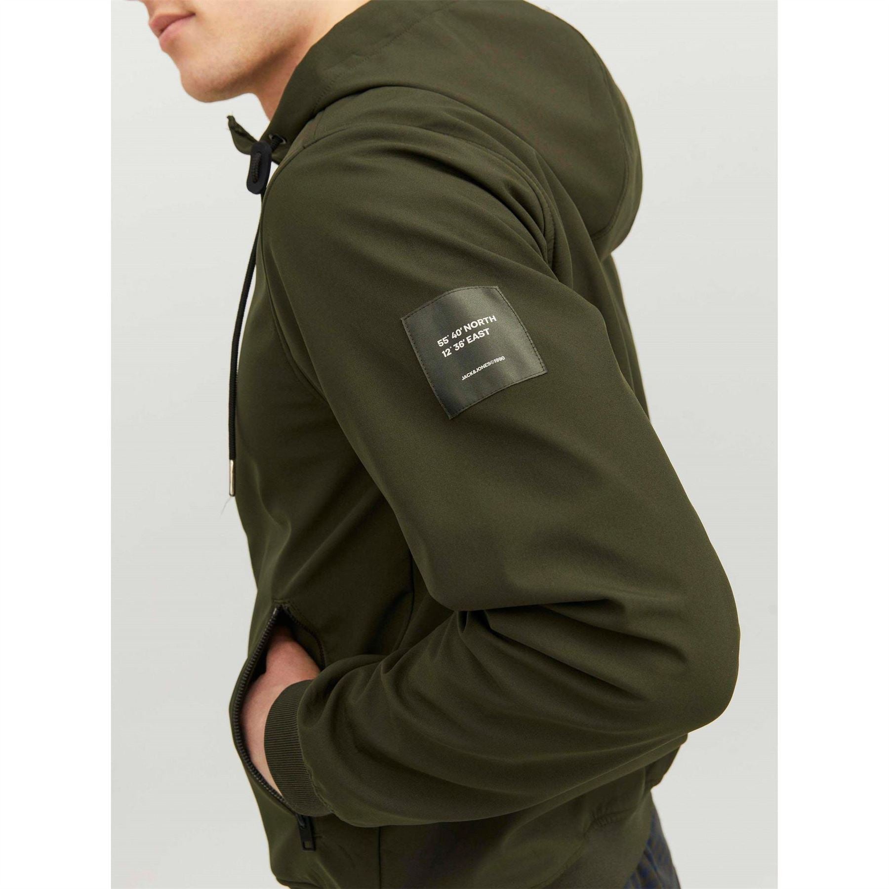 Jack and Jones Zipped Hooded Softshell Jacket
