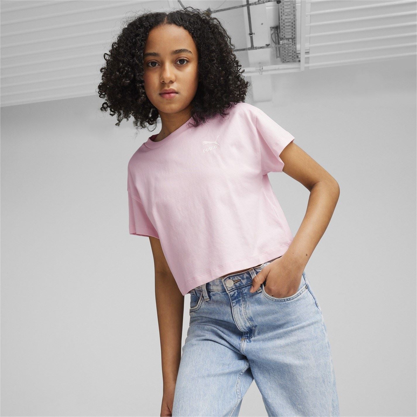 Puma Charcoal Active Mesh Crew Neck T-Shirt