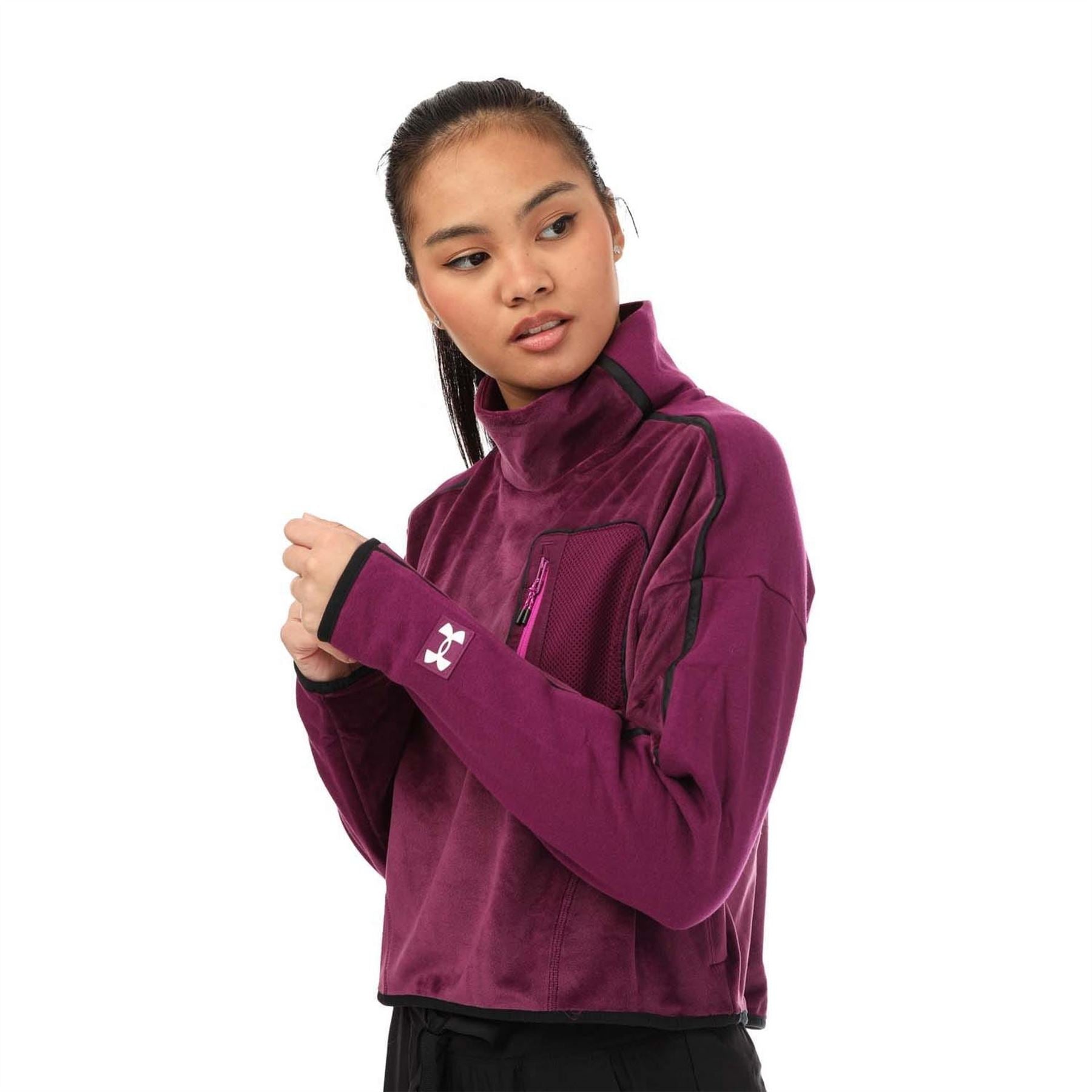 Under Armour Fleece Mock Neck Top