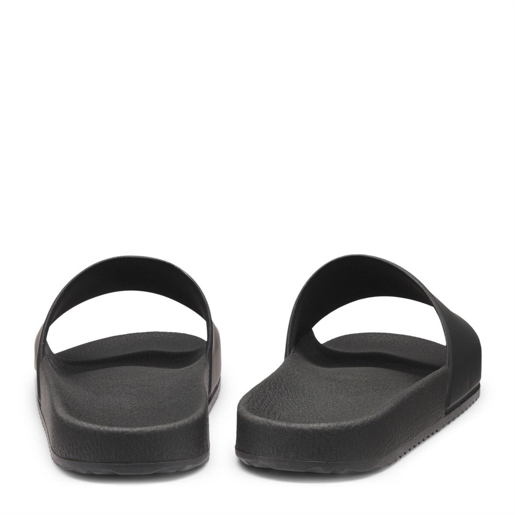 Hugo Logo Print Open Toe Slides