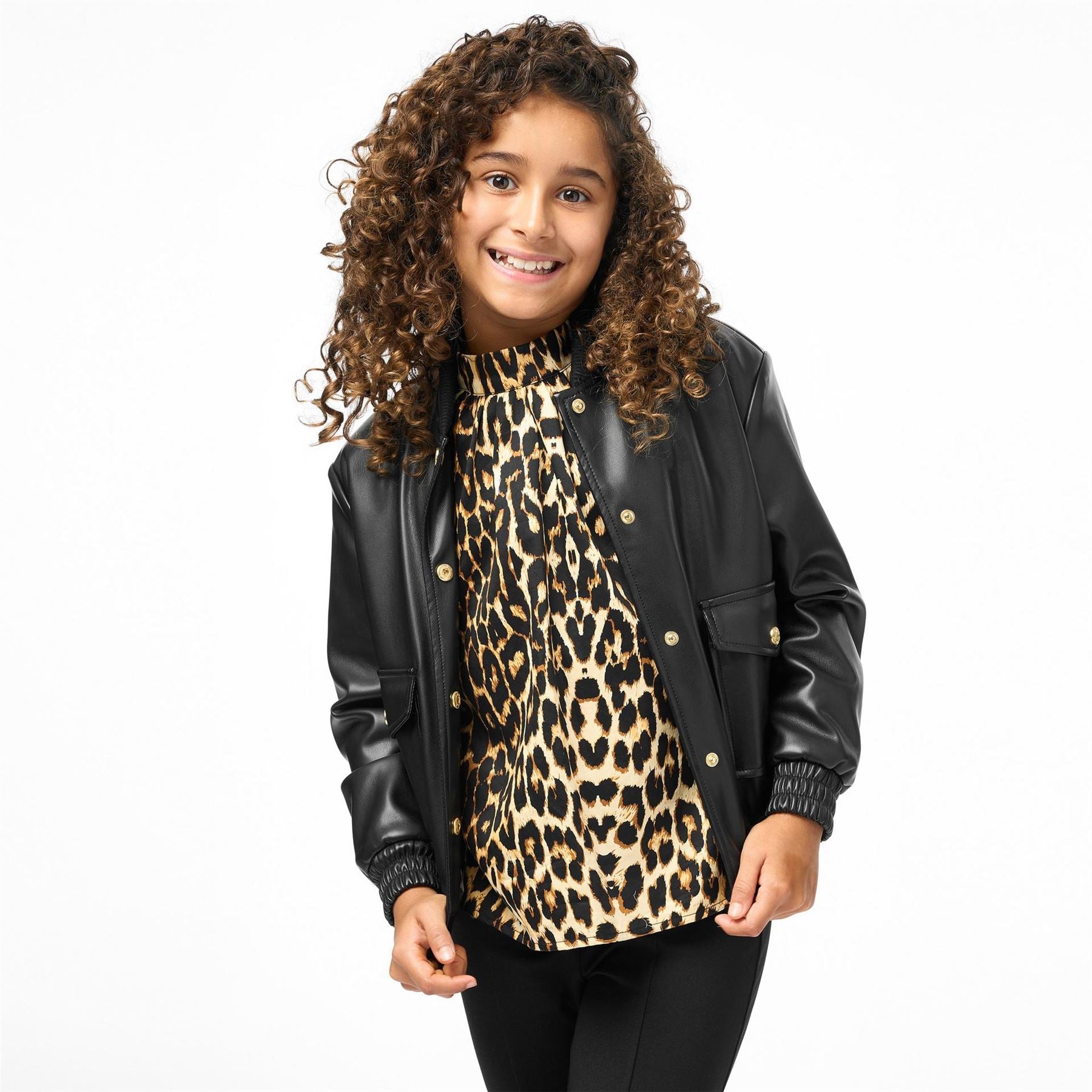 Biba Girls Pu Bomber Jacket