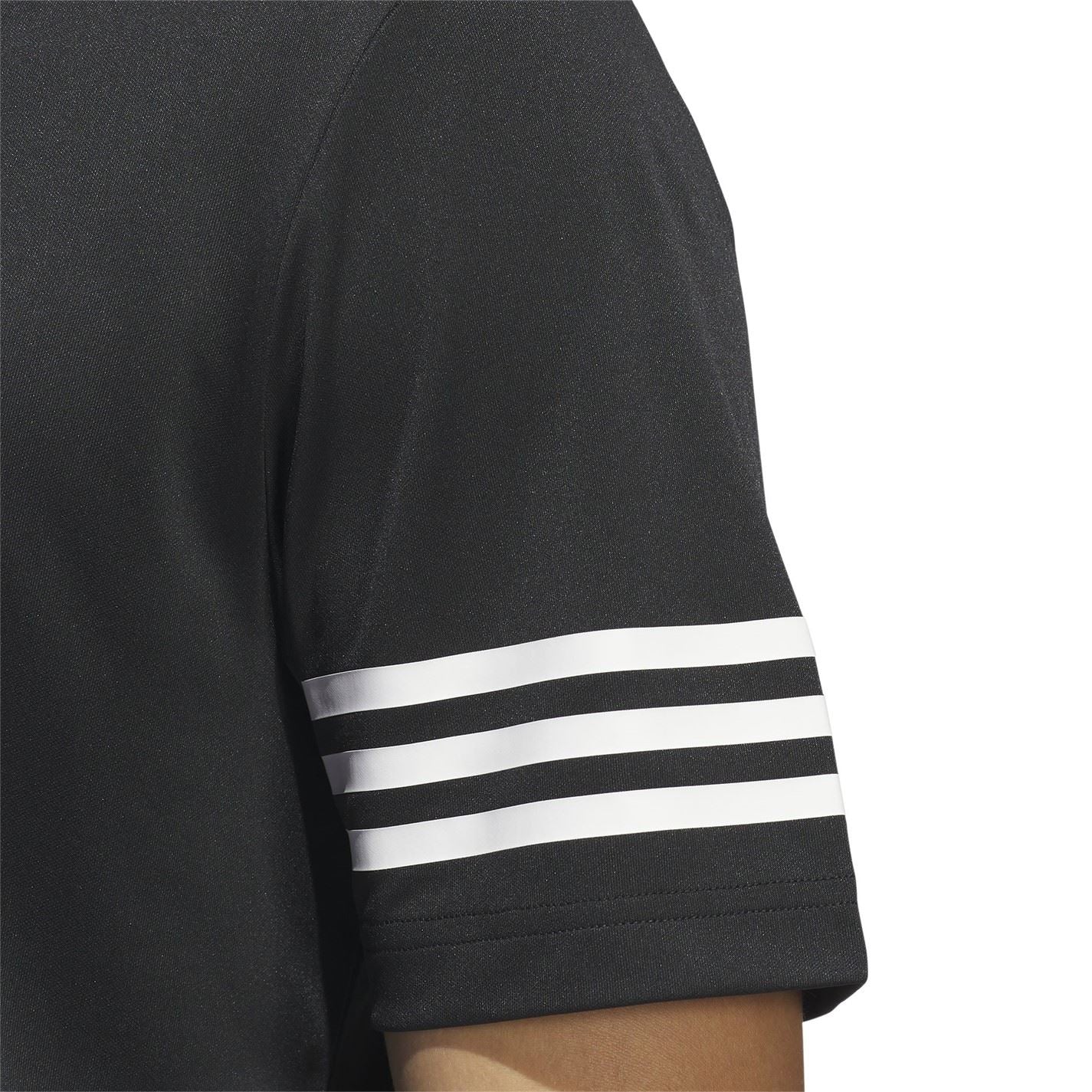 adidas Mens 3 Stripe Polo Shirt