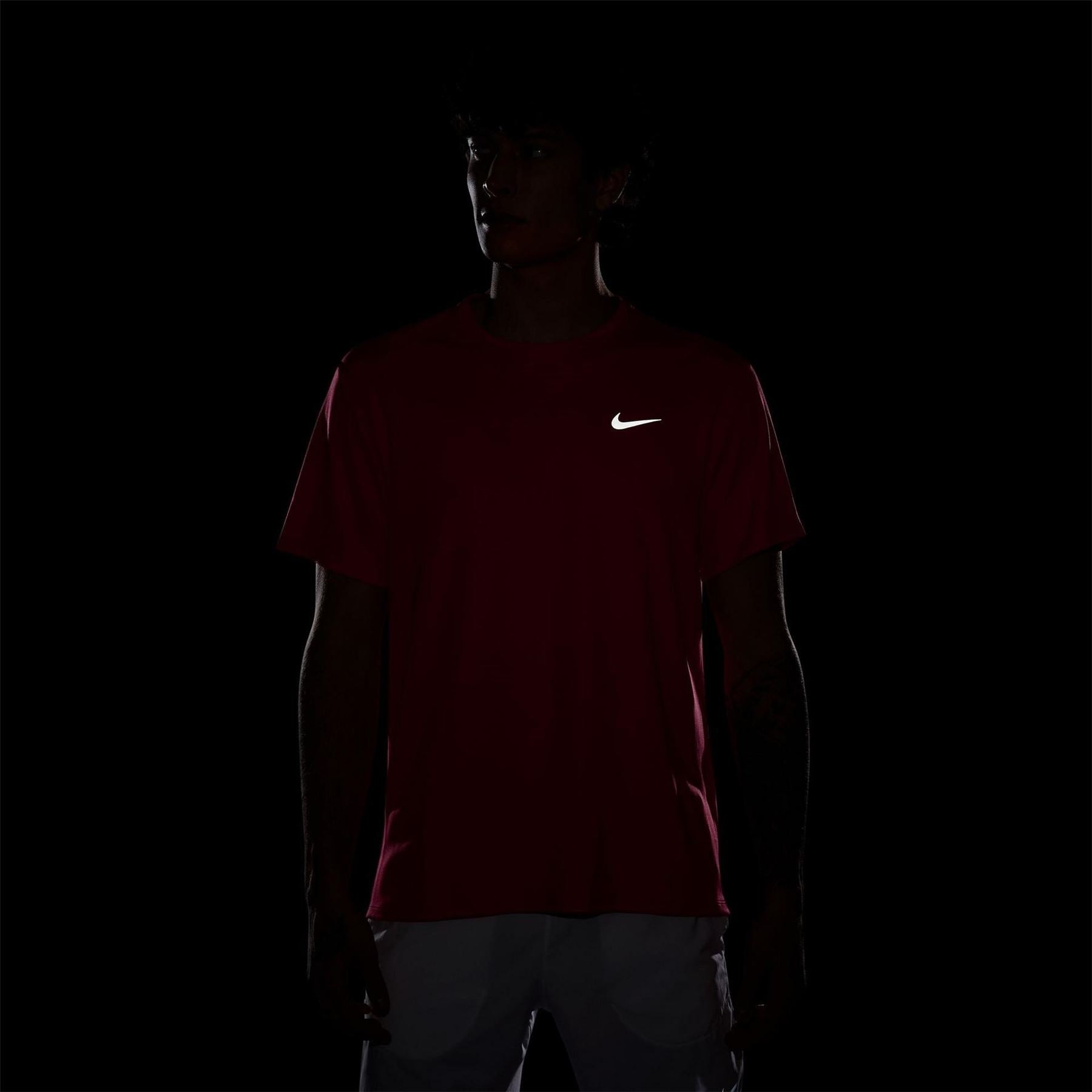 Nike Mens Drifit Miler Running Top