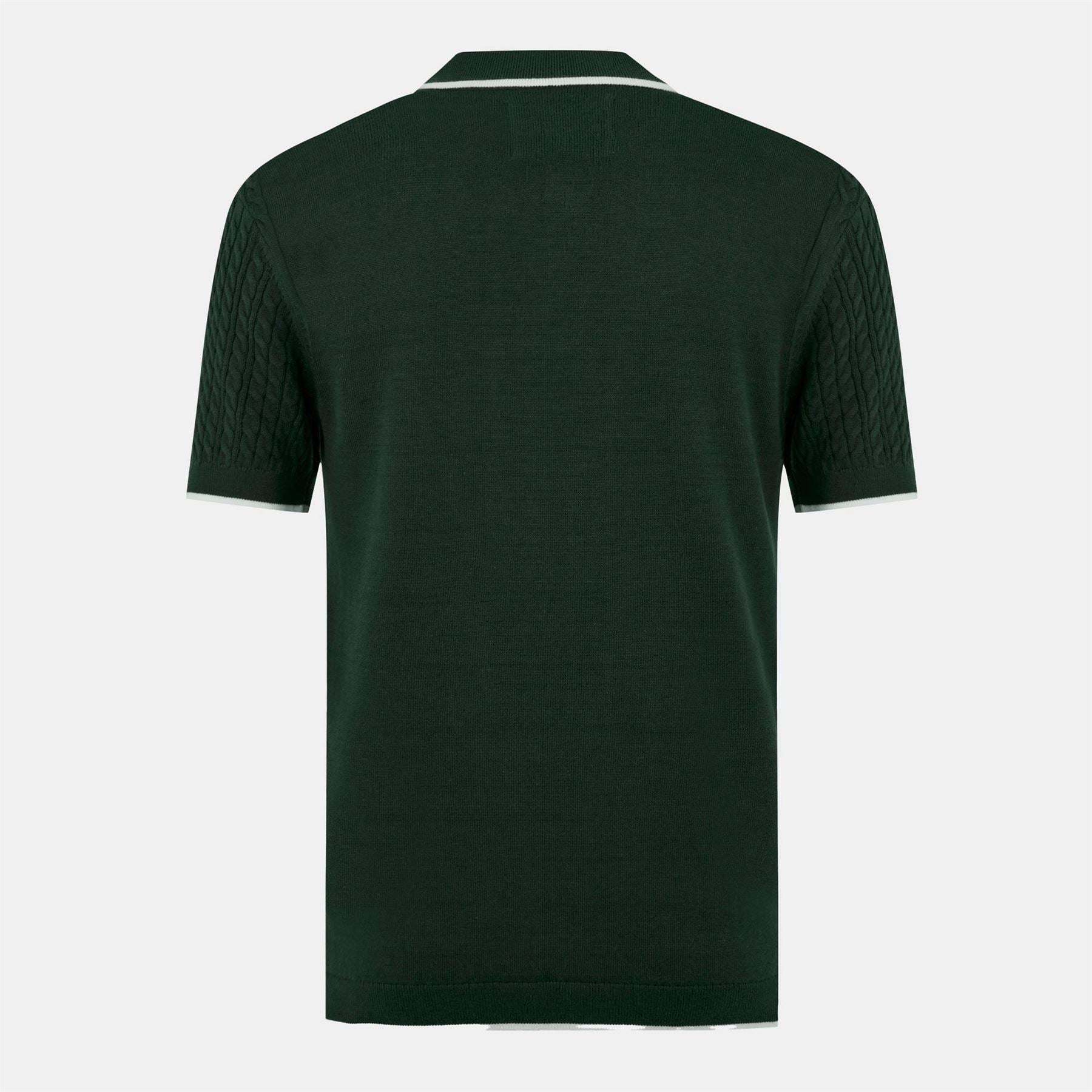 Jack Wills Jw Braid Knitted Short Sleeve Polo Shirt
