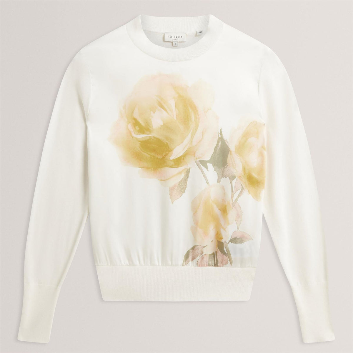 Ted Baker Long Sleeve Printed Front Sweatshirt