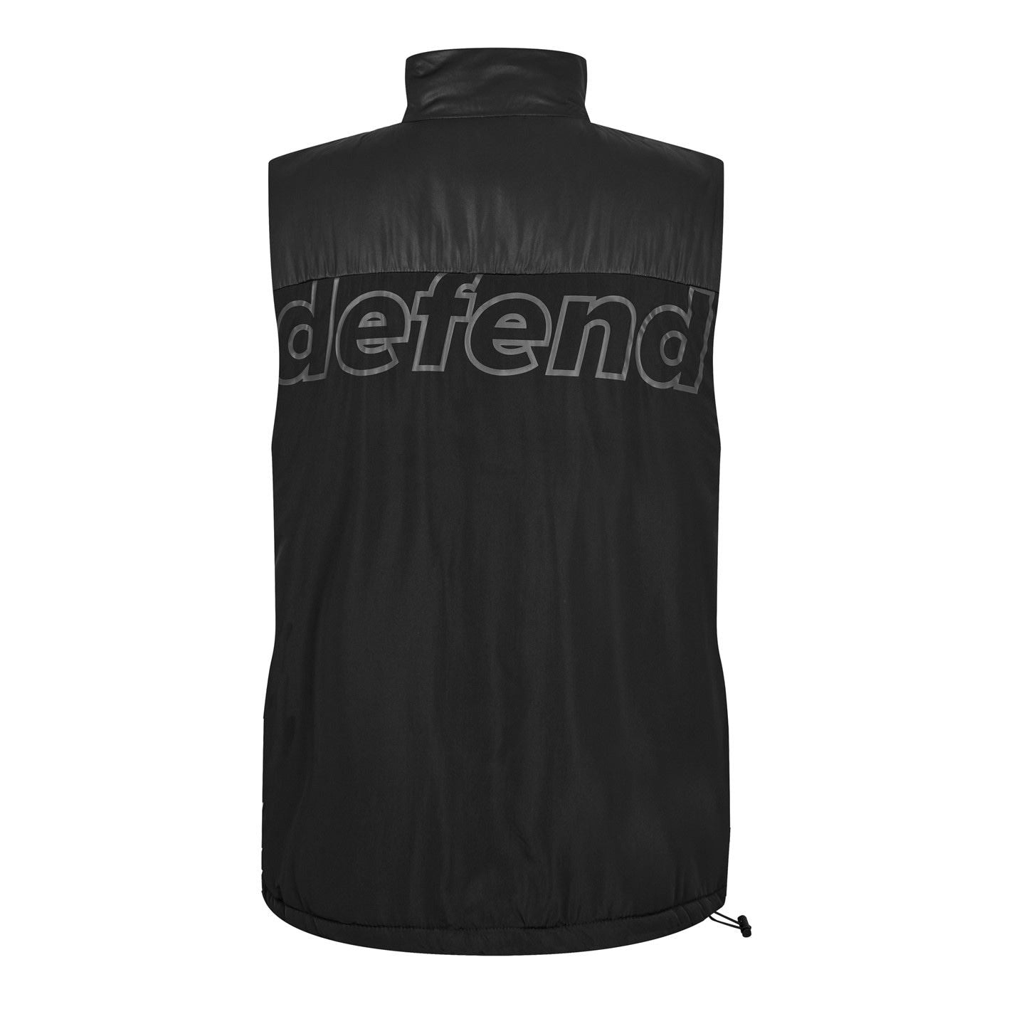 DFND London Lettering High Neck Relaxed Fit Vest