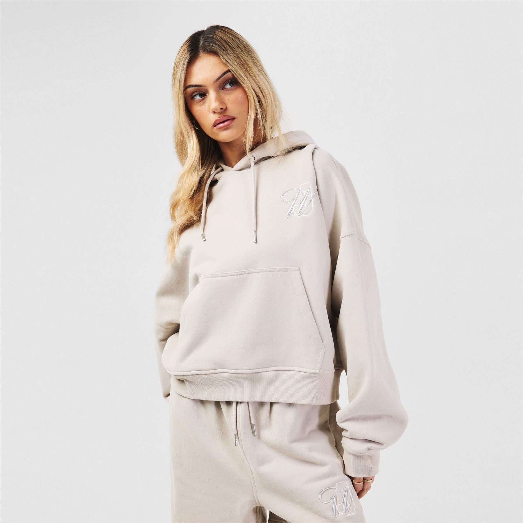 Jack Wills Cropped Hooded Relaxed Fit Sweatshirt