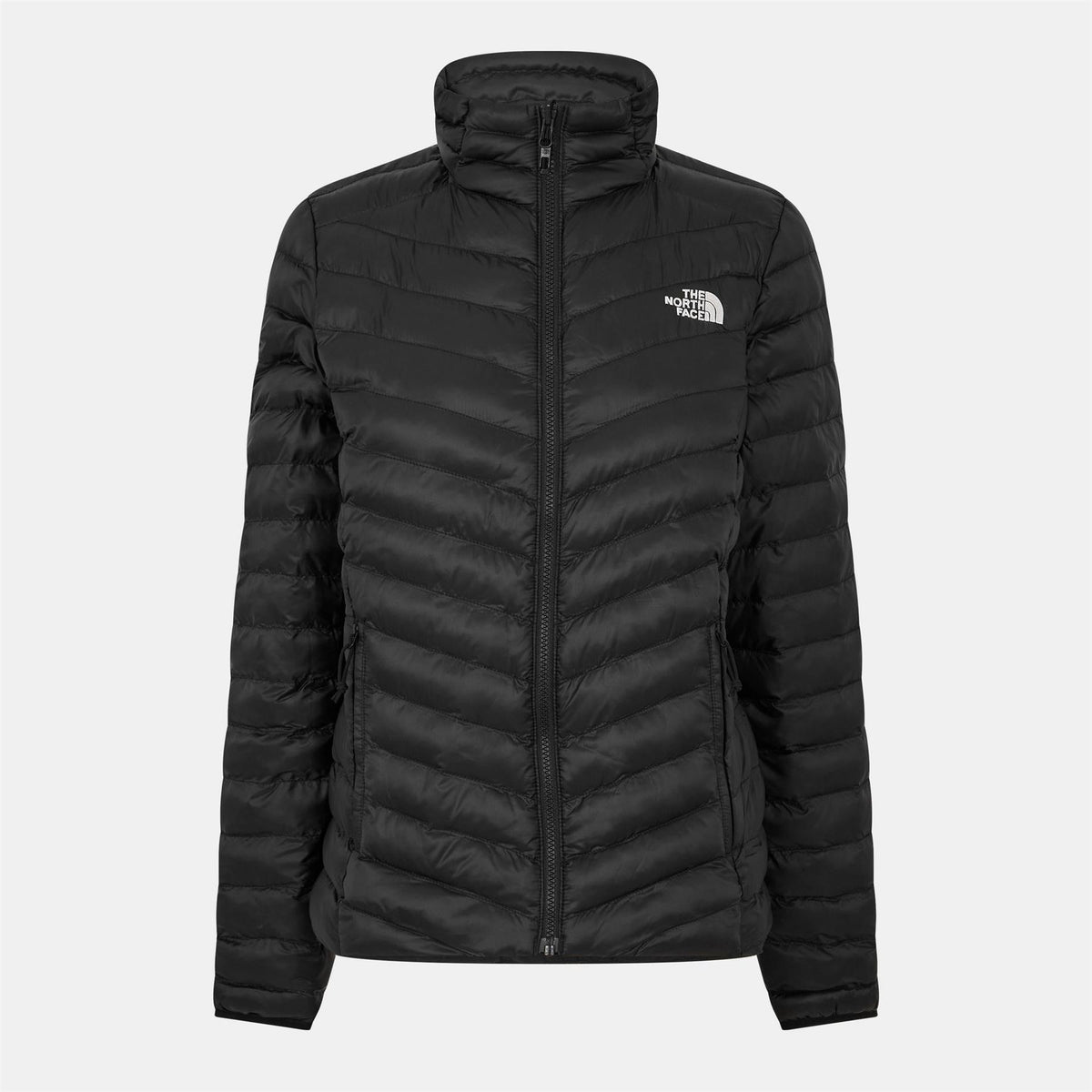 The North Face Womens Huila Solid Patterned Ribbed Cuff Puffer Jacket