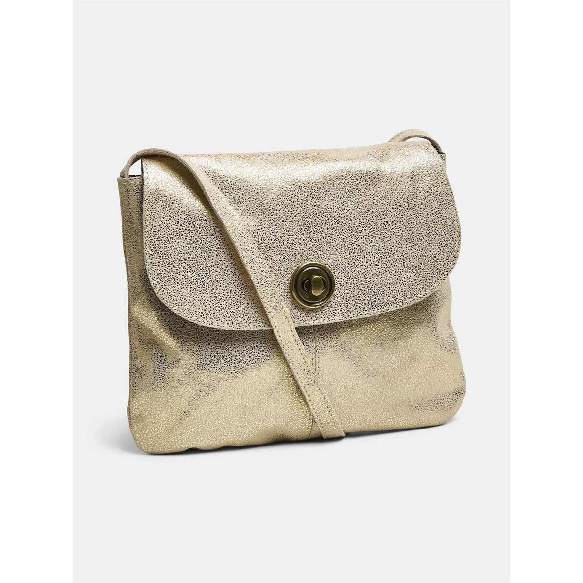 Pieces Totally Large Leather Cross Body Bag