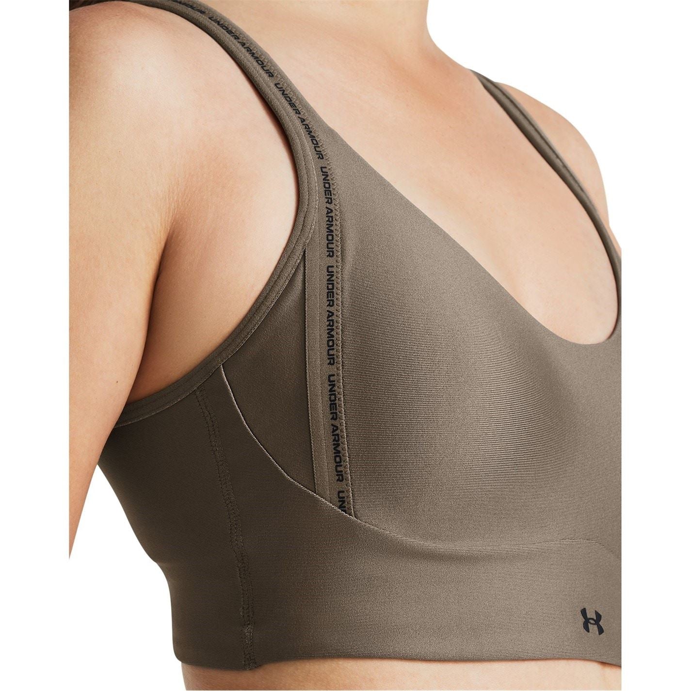 Under Armour Infin V-Neck Cropped Compression Bra