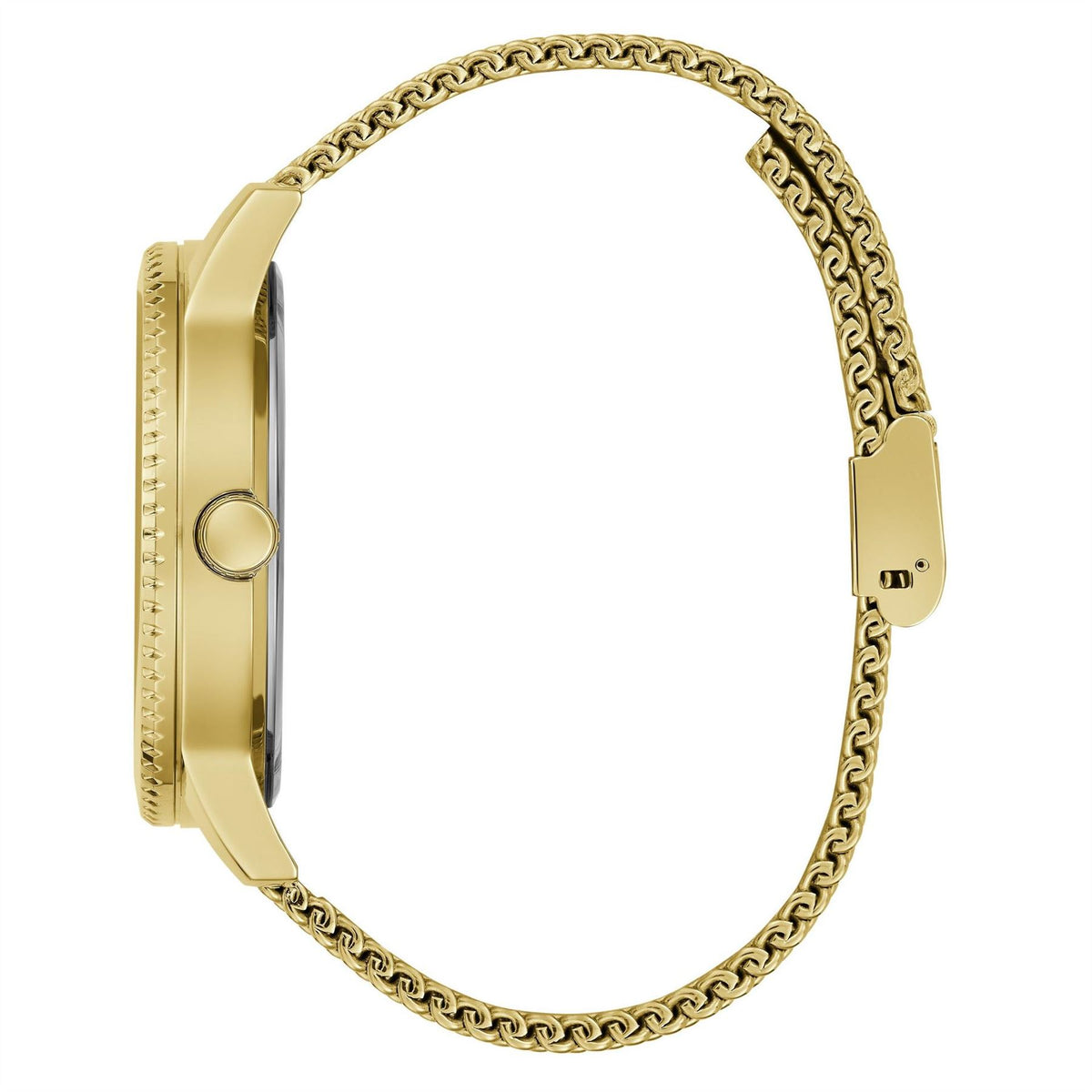 Guess Stainless Steel Mesh Analogue Quartz Watch