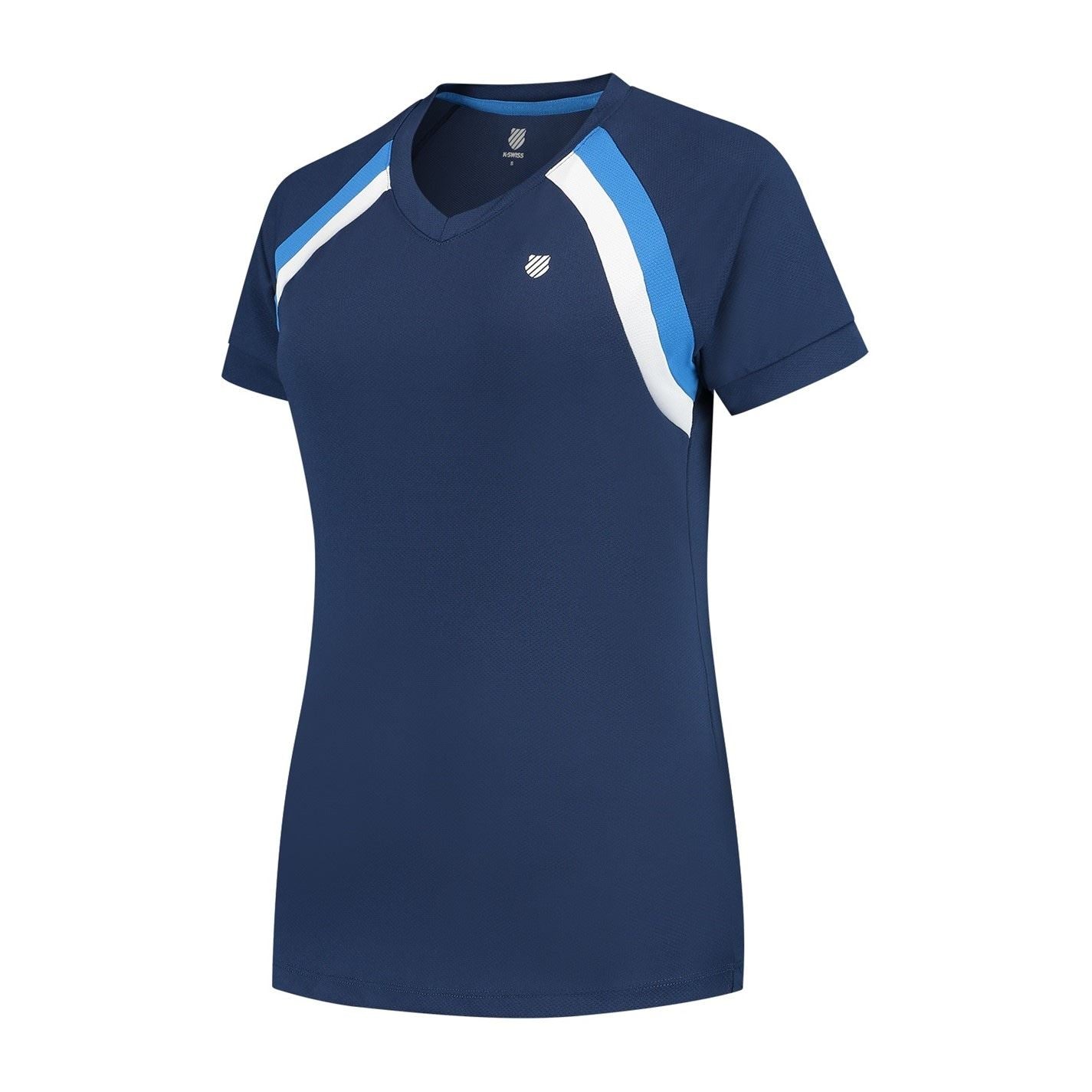 K Swiss Logo Print Core Short Sleeve Top
