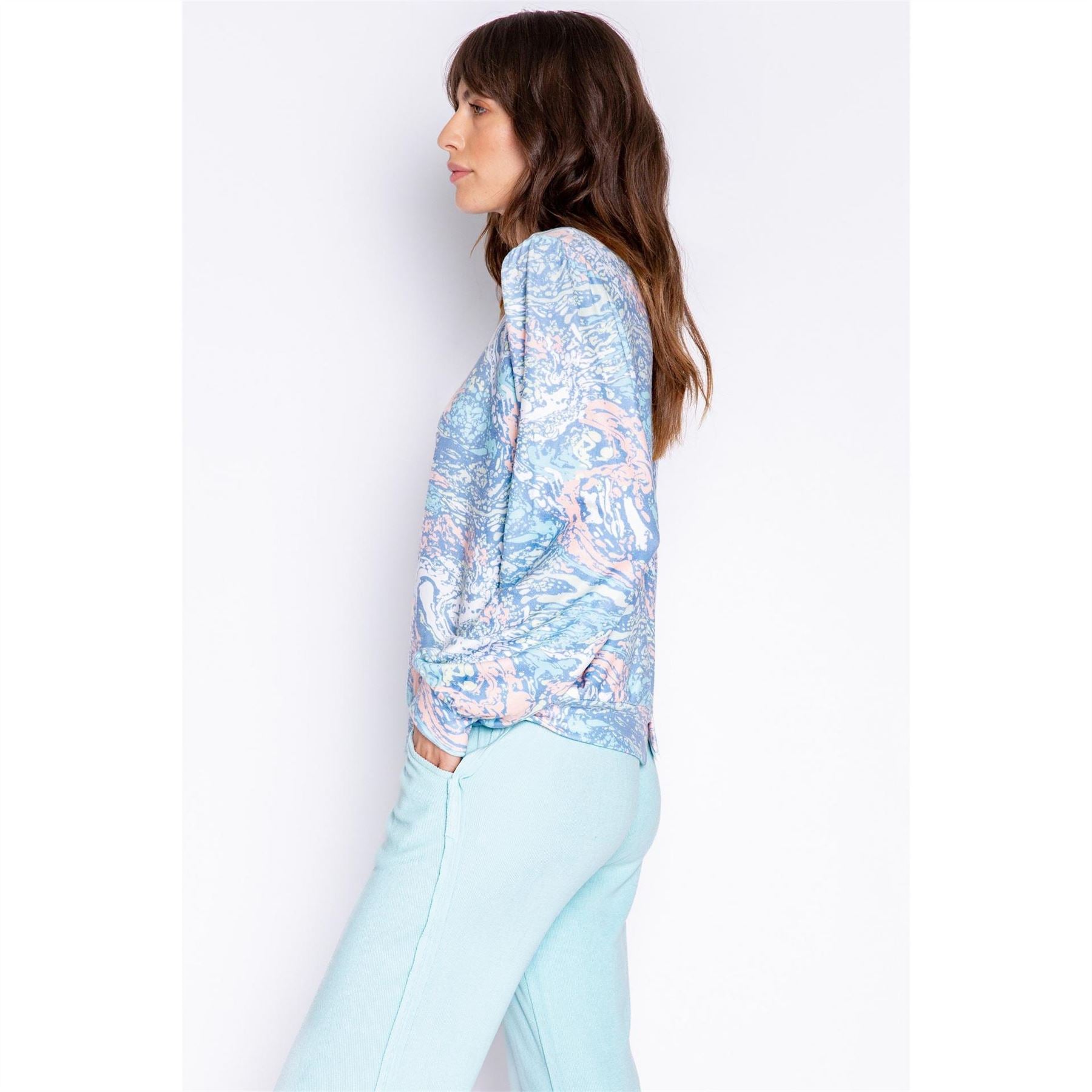 PJ Salvage Salv Tie Die Watercolour Shirt