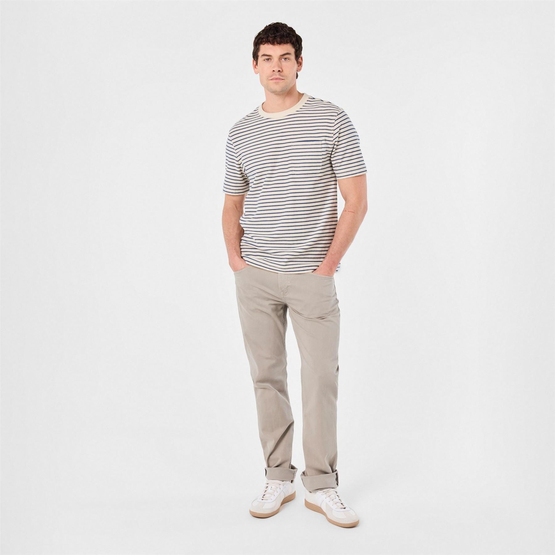 7 For All Mankind Solid Patterned Straight Five Pocket