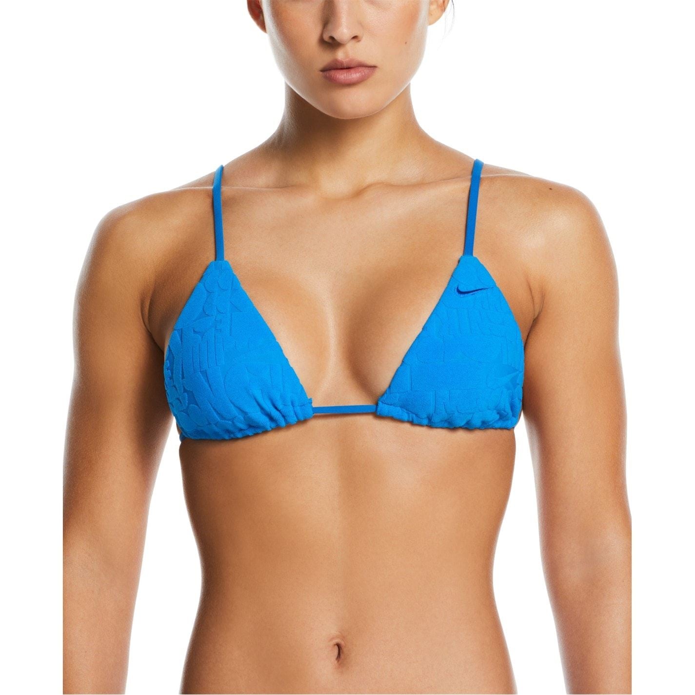 Nike Tie Back Textured Triangle Bikini Top