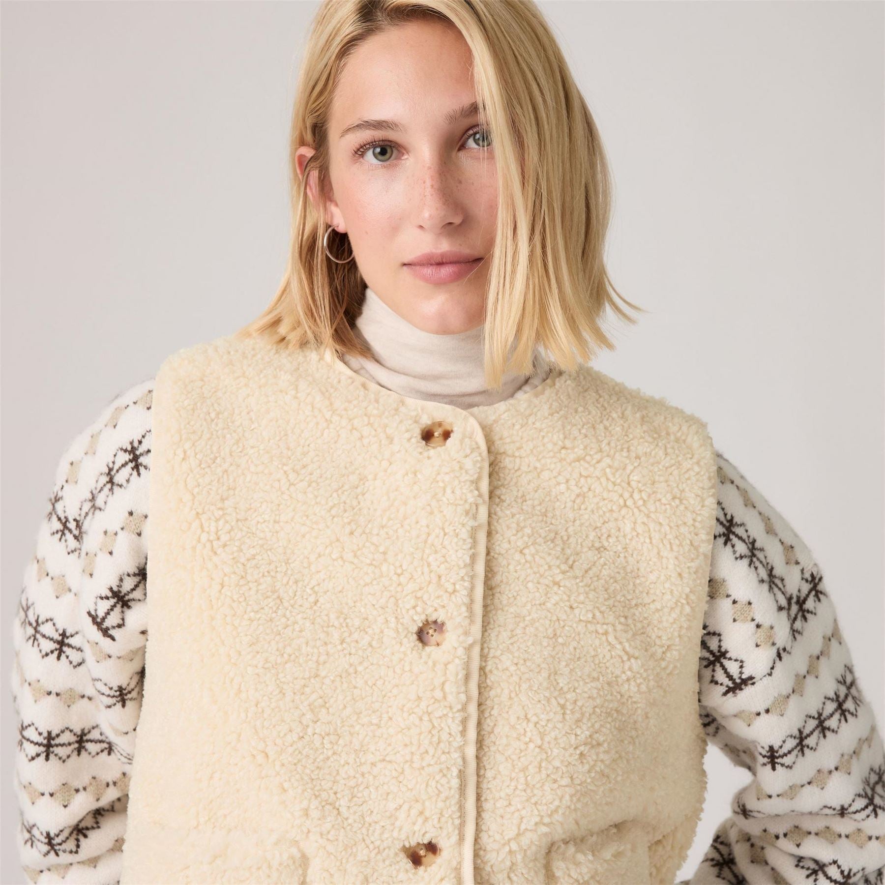 Levis Sherpa Vest Ld64
