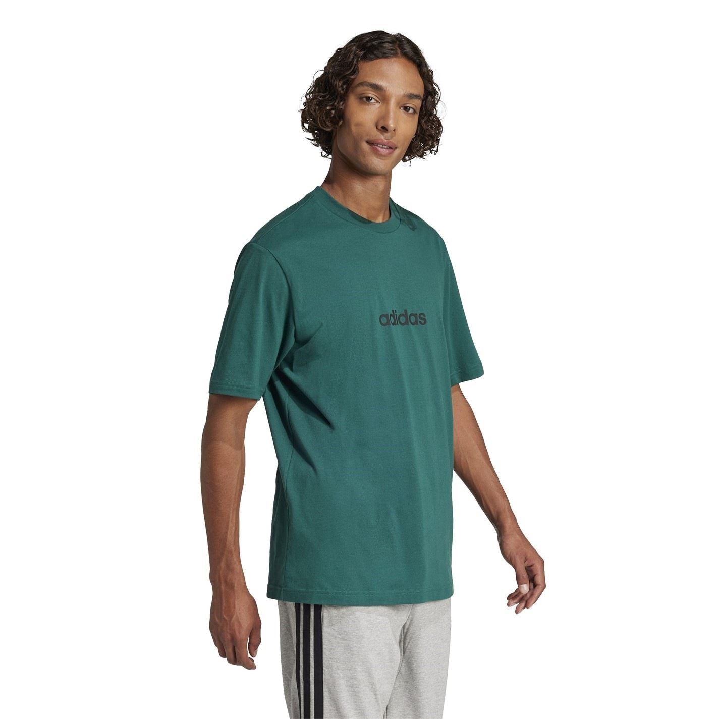 adidas Mens Essentials Single Jersey Logo T-Shirt
