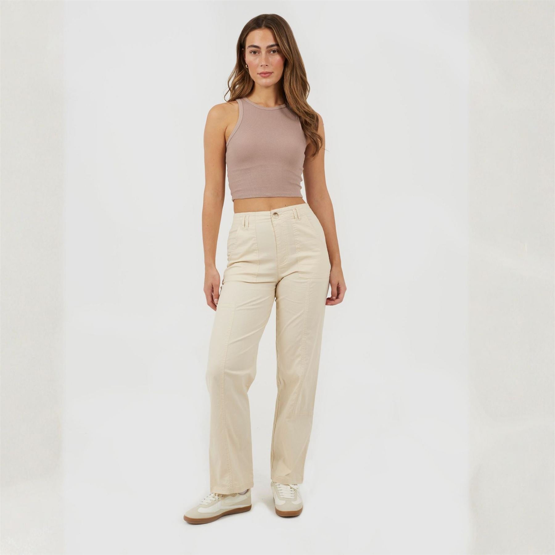 Brave Soul Solid High Rise Combat Pants