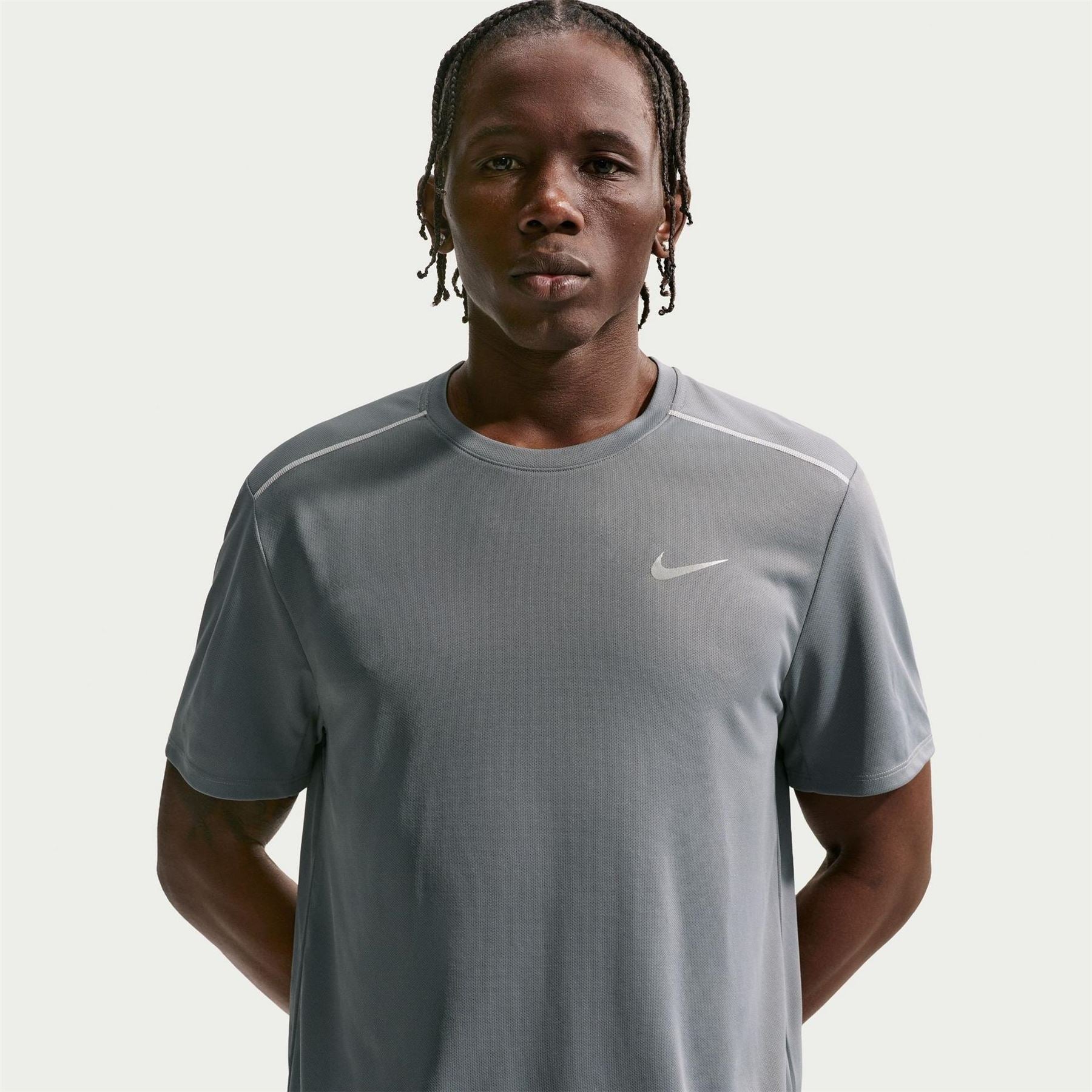Nike Mens Drifit Miler Running Top