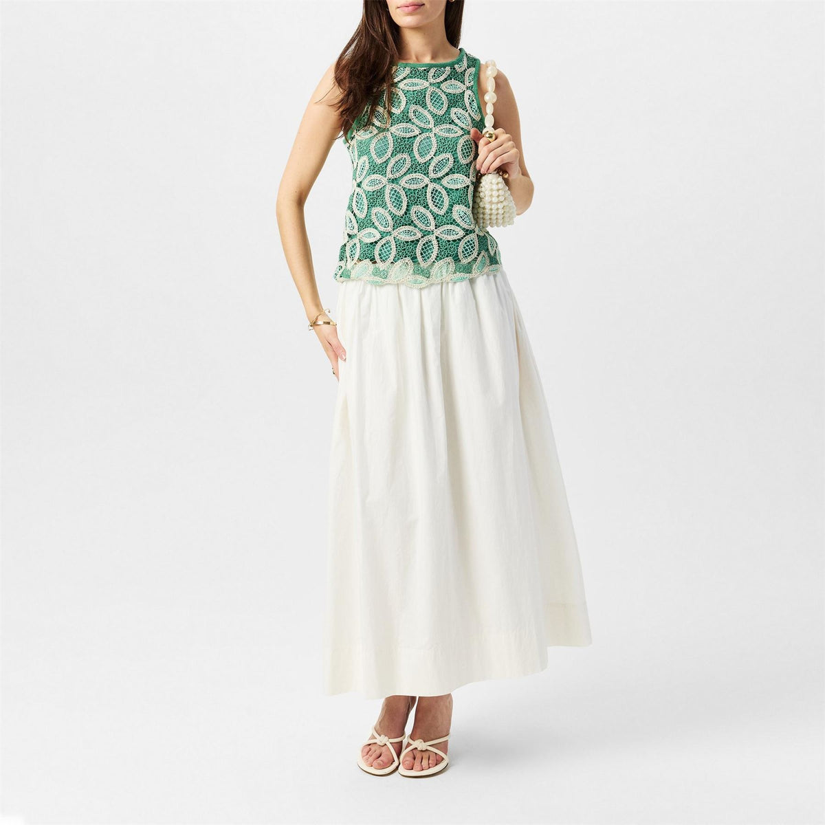 Vero Moda Embroidered Long Sleeve Blouse