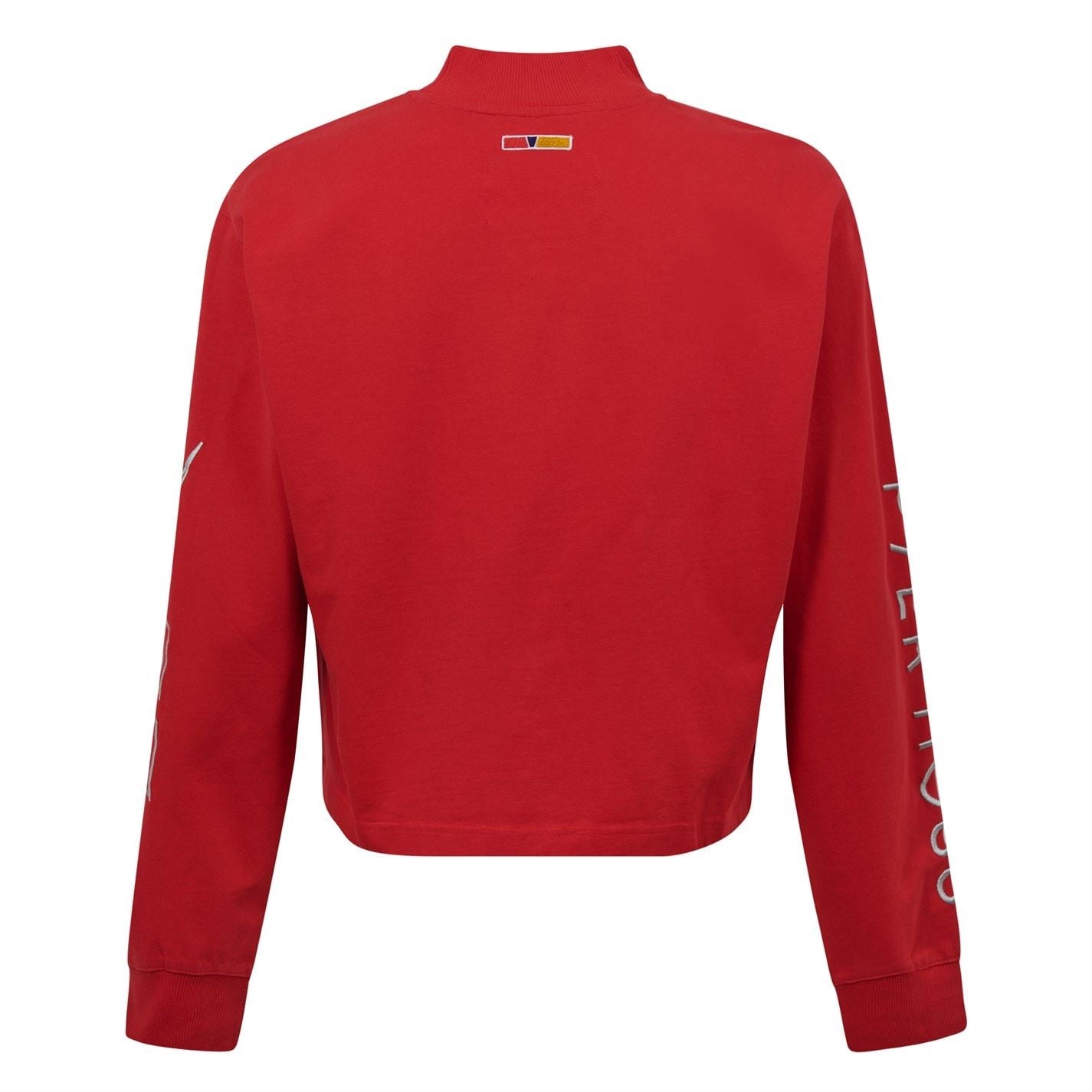 Reebok Mock Neck Relaxed Fit Long Sleeve Sweatshirt