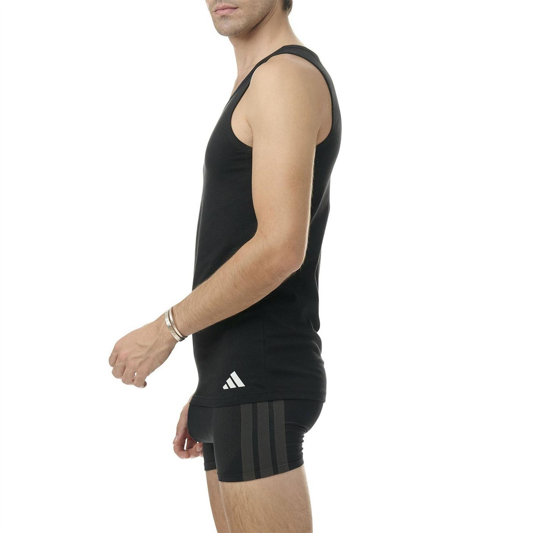 adidas 2 Pack Slim Fit Scoop Neck Tank