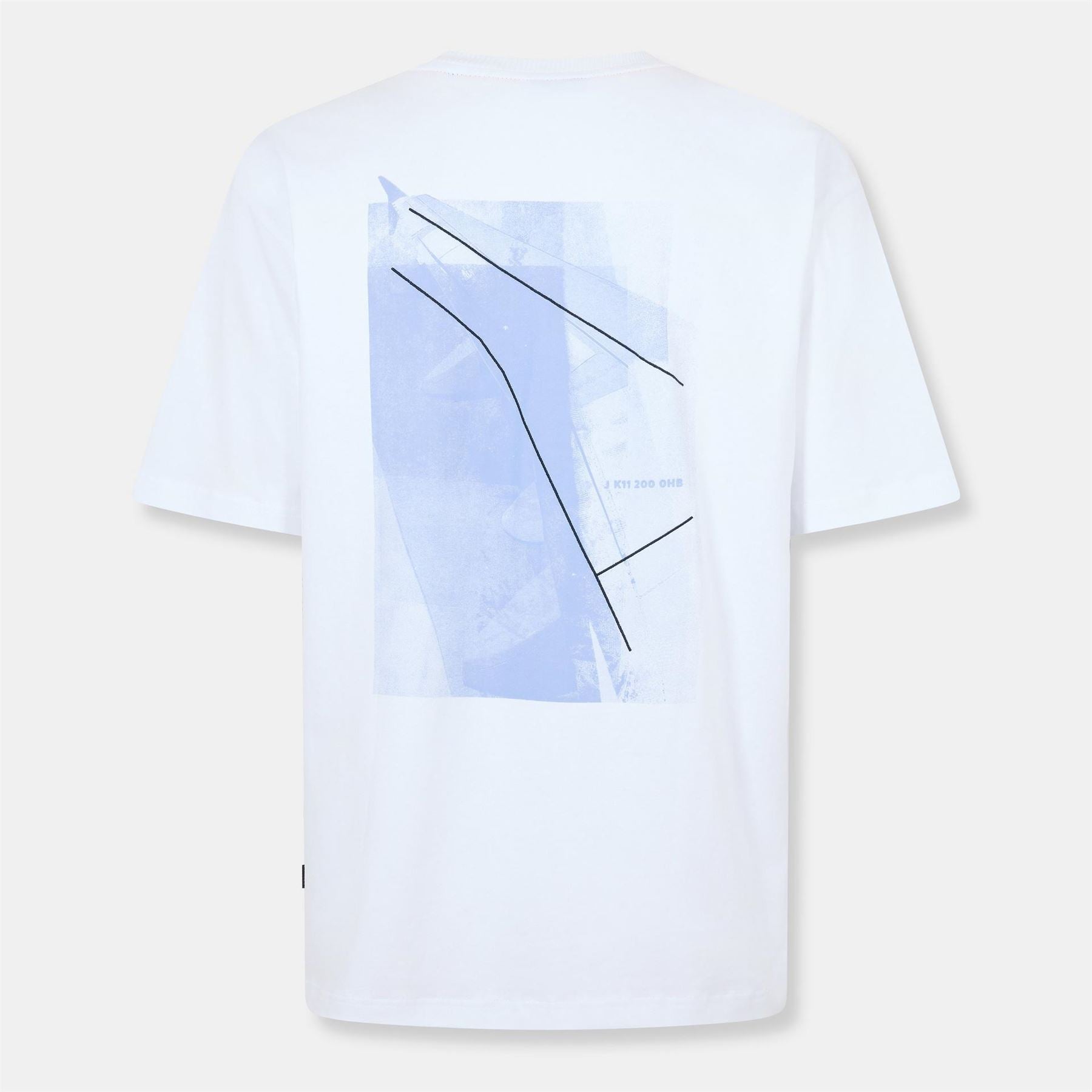 Boss Crew Neck Ribbed Collar Short Sleeve T-Shirt