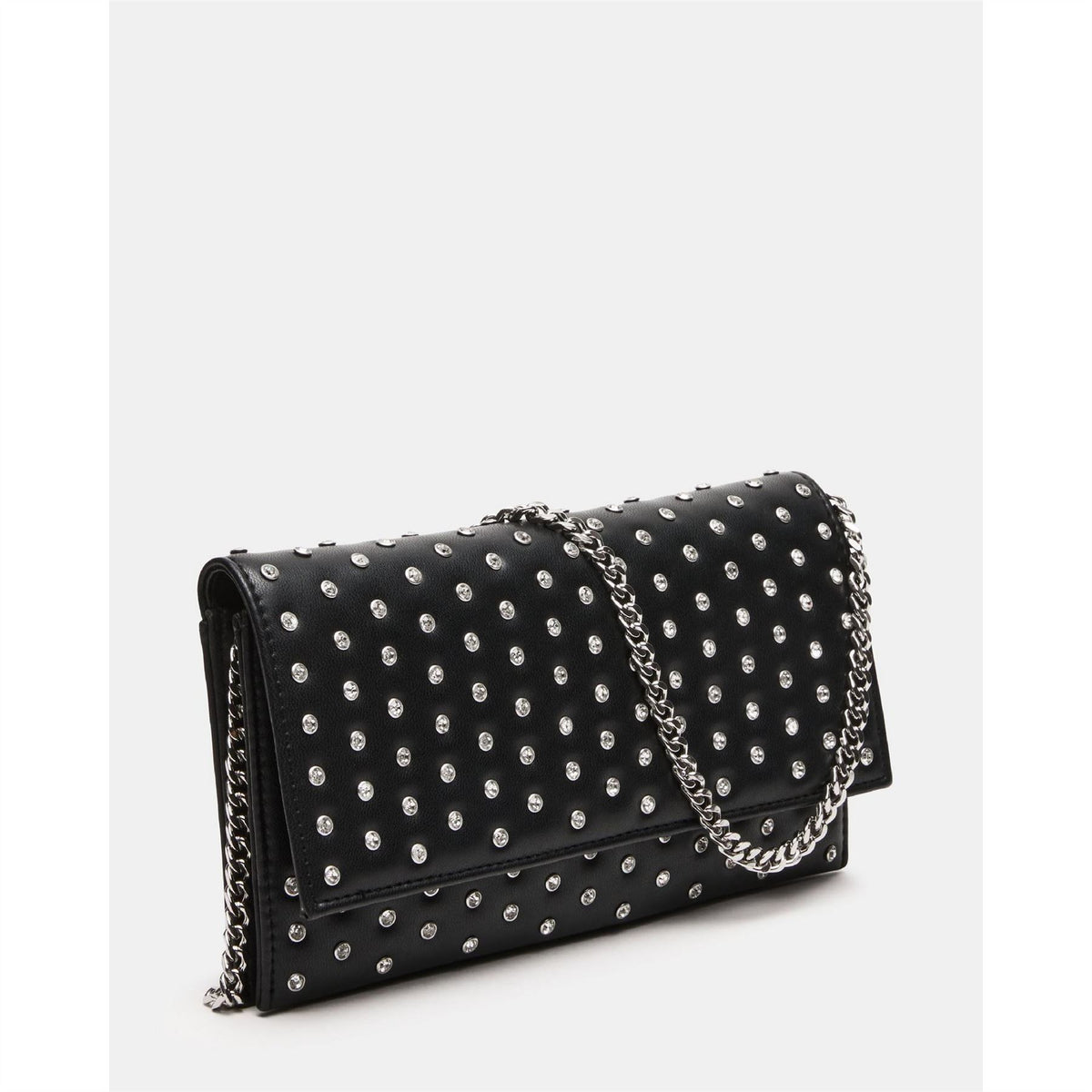 Steve Madden Novelty Patterned Rectangle Clutch with Chain