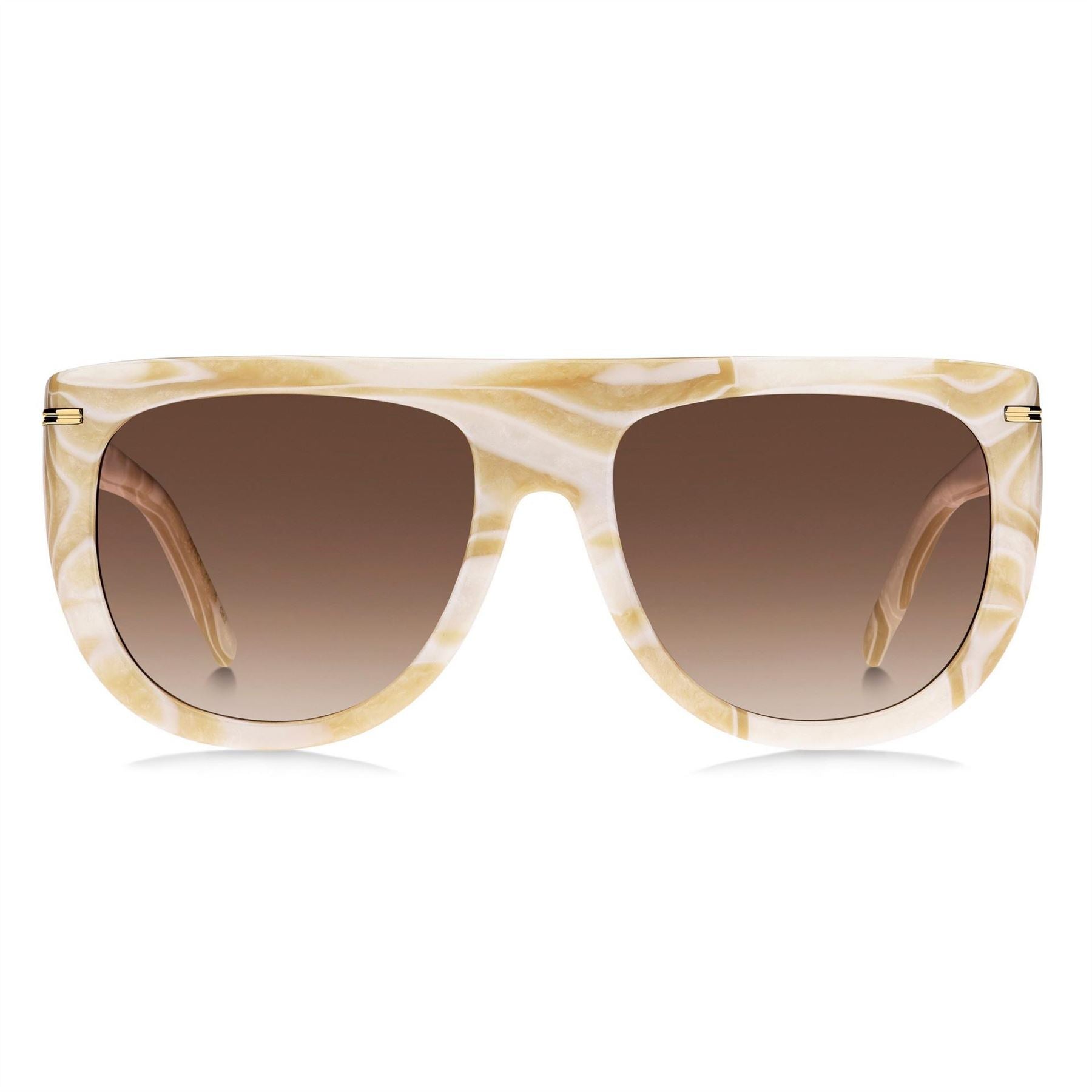 Boss Sq Flat Top Round Sunglasses