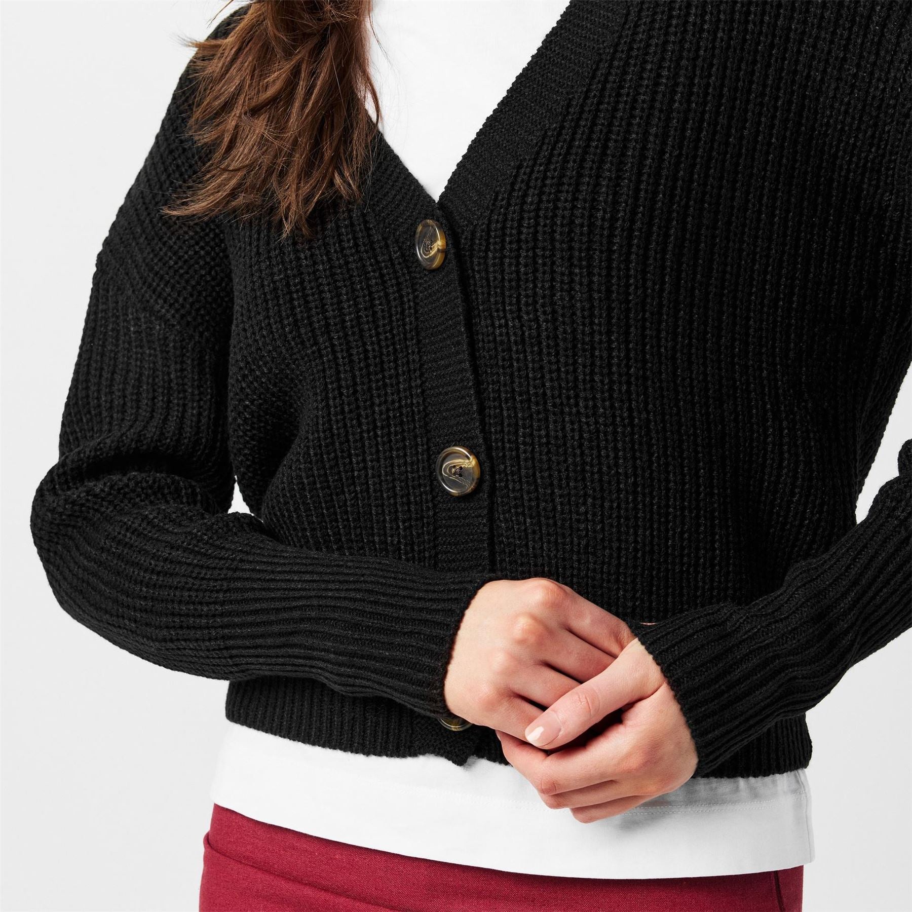 Vero Moda V-Neck Relaxed Fit Long Sleeve Sweater