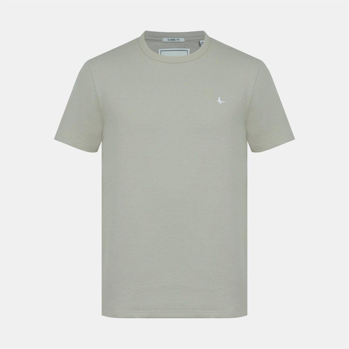 Jack Wills Texture Cotton Short Sleeve Crew Neck Embroidered T-Shirt