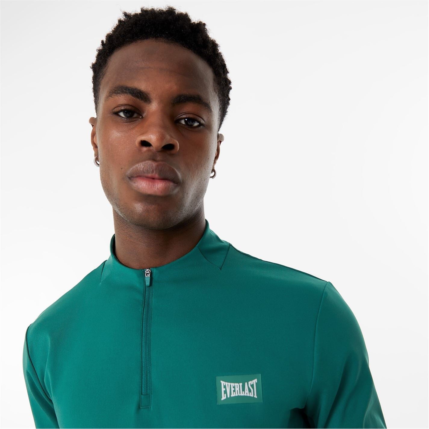 Everlast Mens Half Zip Funnel Neck Top