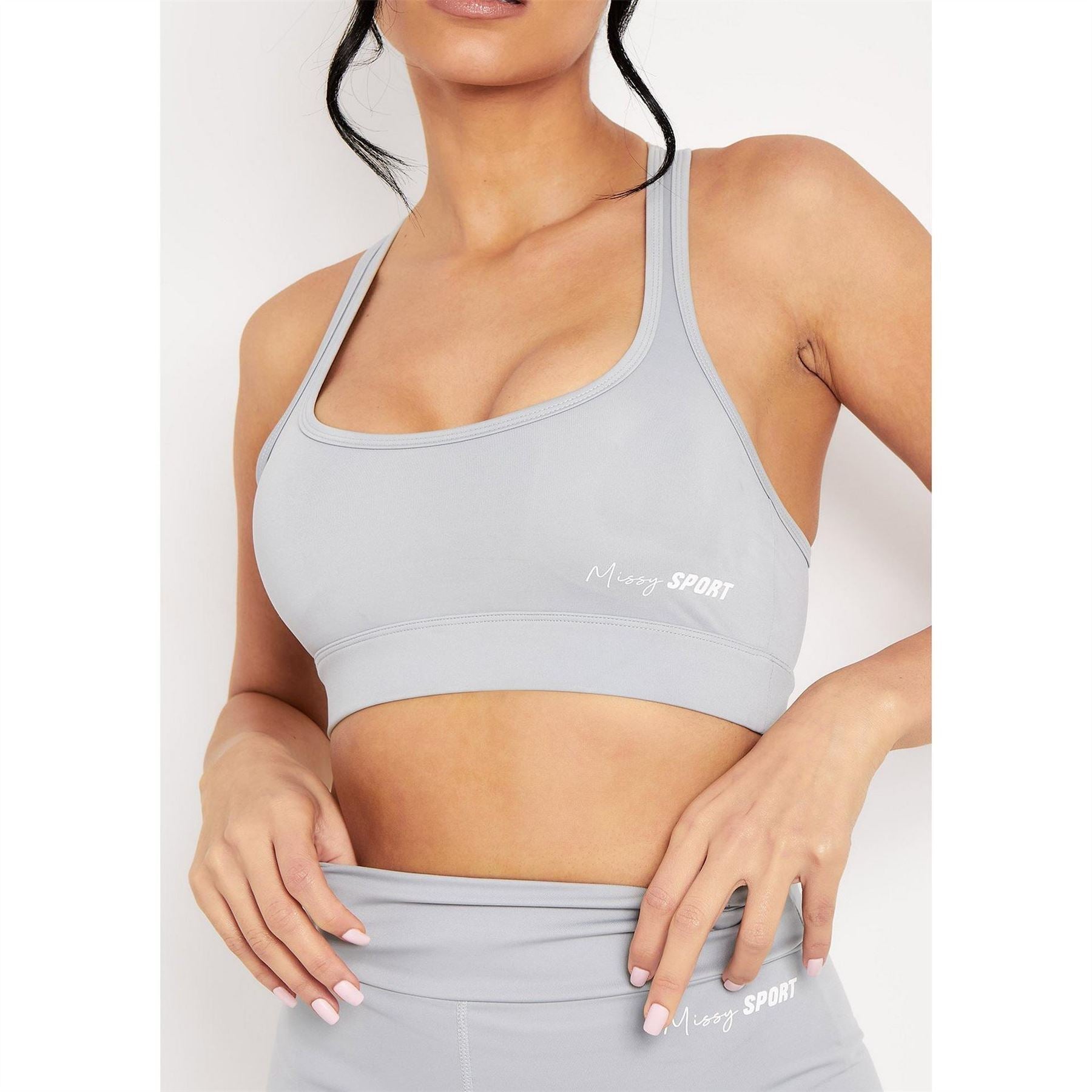 Missy Empire Sport Back Detail Gym Crop Top