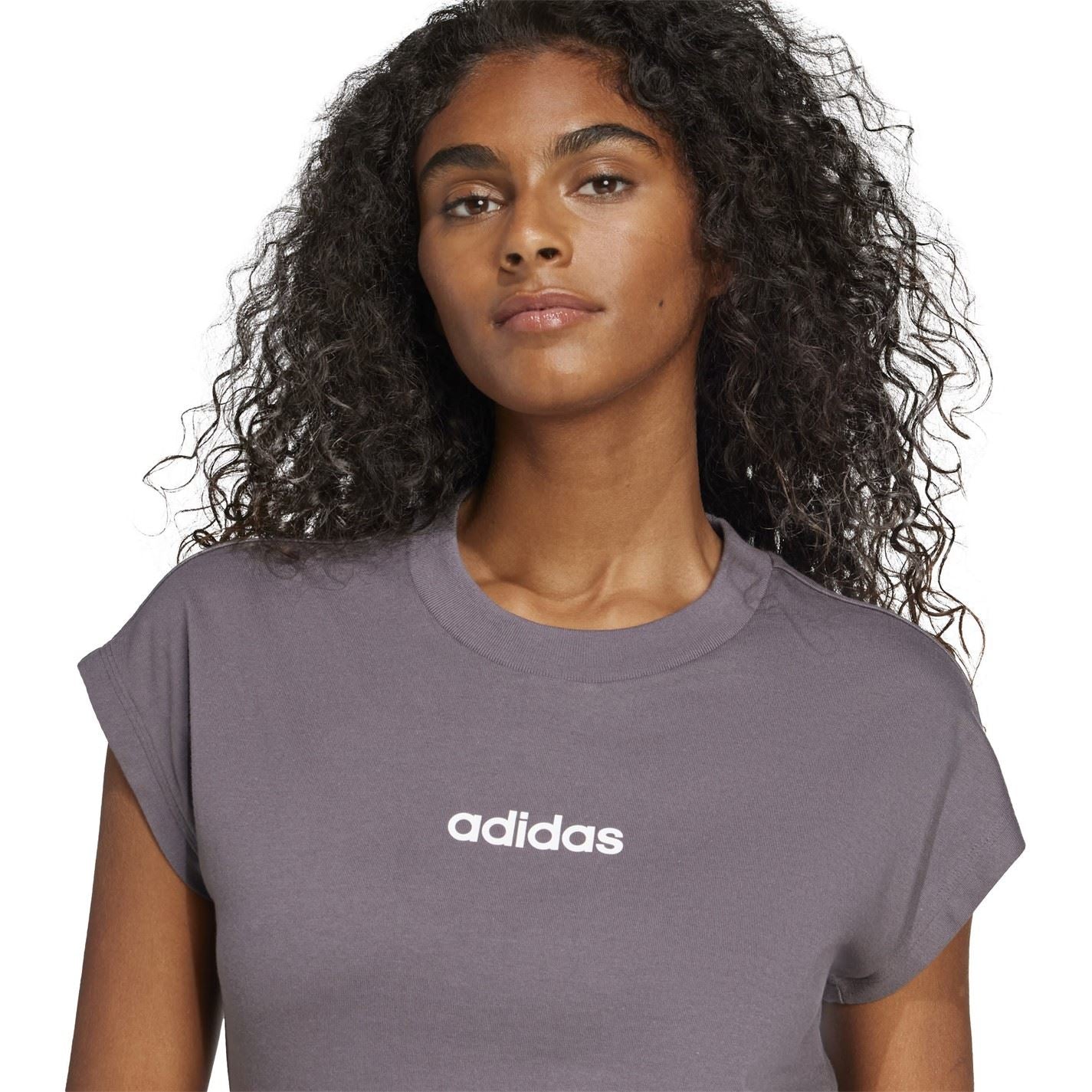 adidas Womens Essentials Linear Cotton T-Shirt