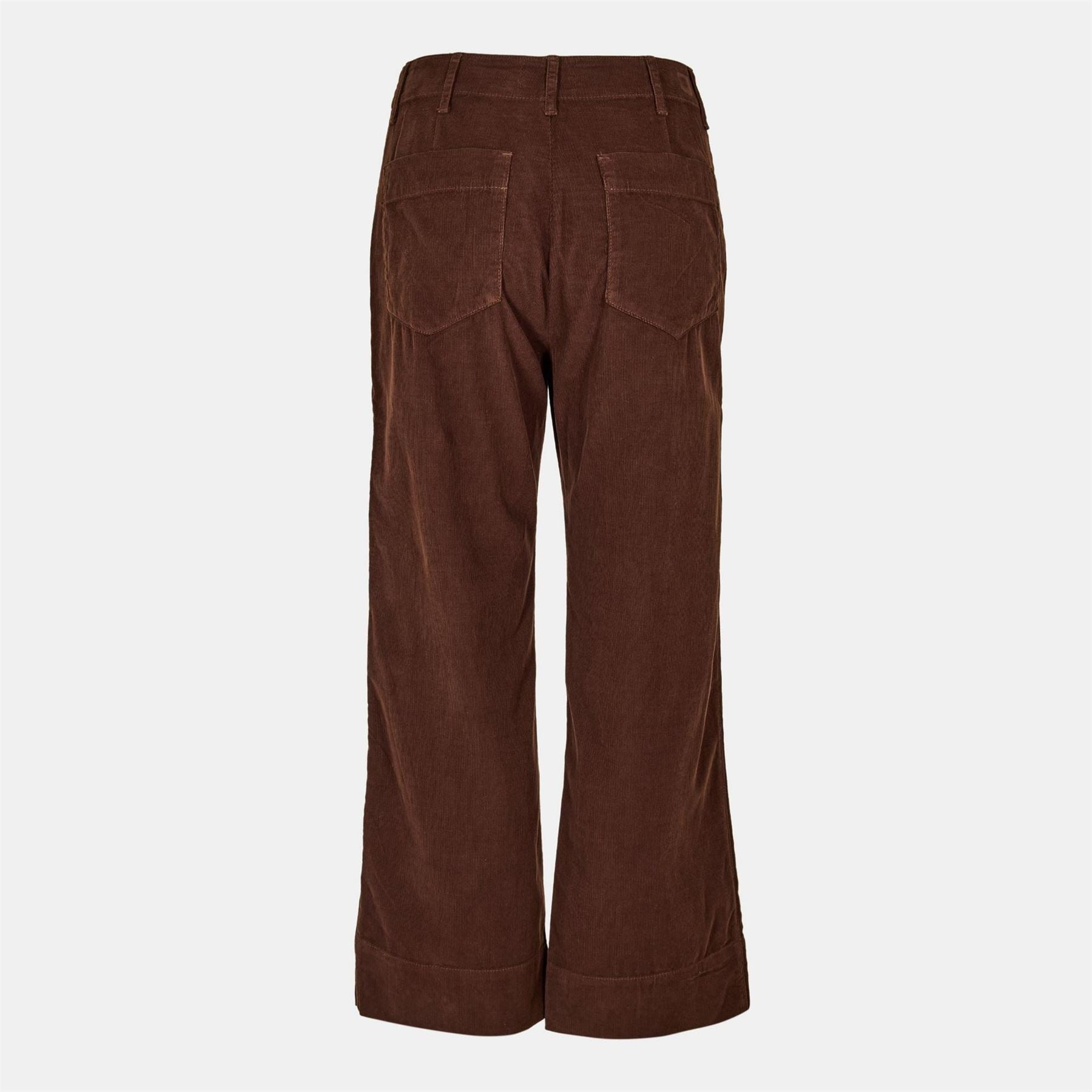 Velvet by Graham and Spencer Solid Patterned Wide Leg Five Pocket Chinos