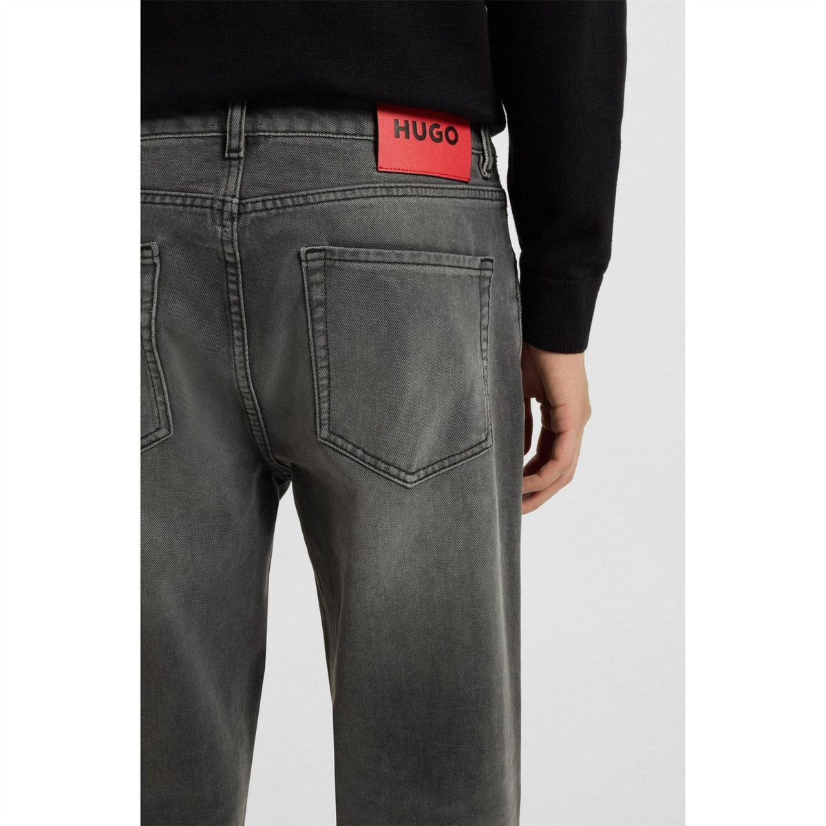 Hugo Tapered Fit Five Pocket Jeans