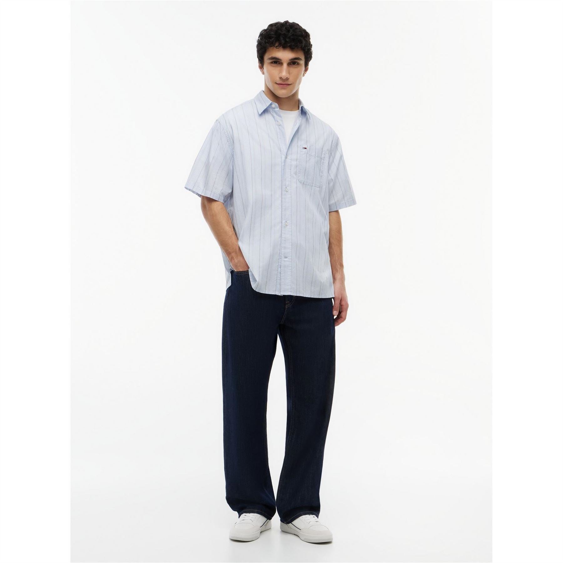Tommy Jeans Patterned Short Sleeve Shirt