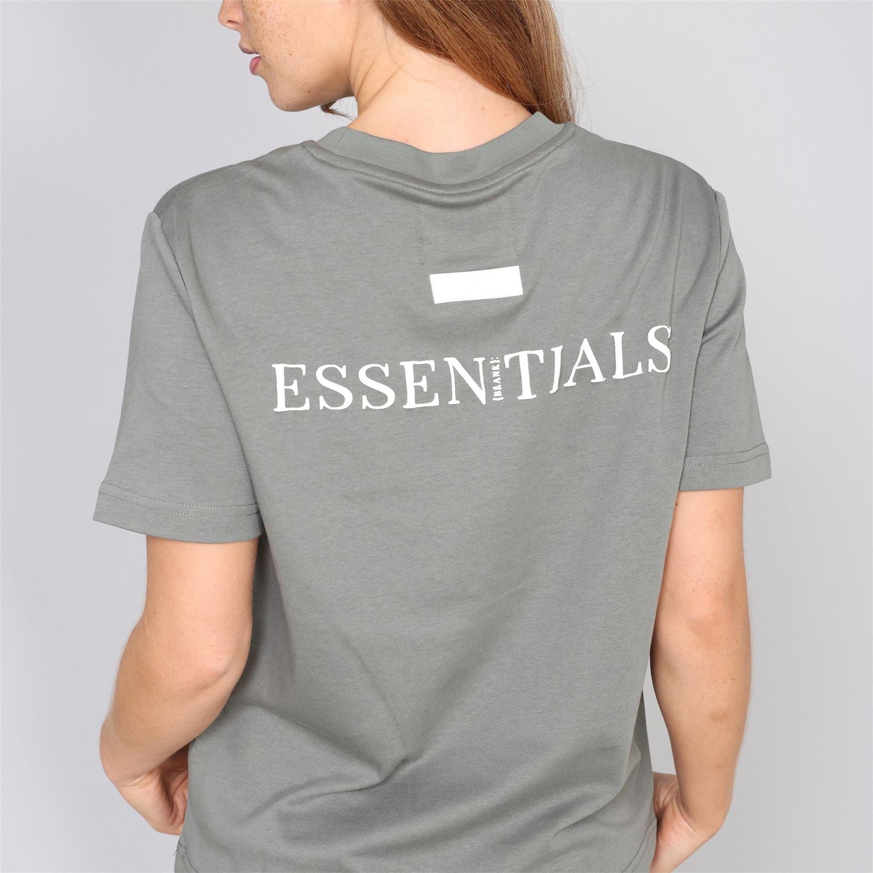 Blank Essentials Embroidered Text Graphic Crew Neck Short Sleeve Boyfriend T-Shirt