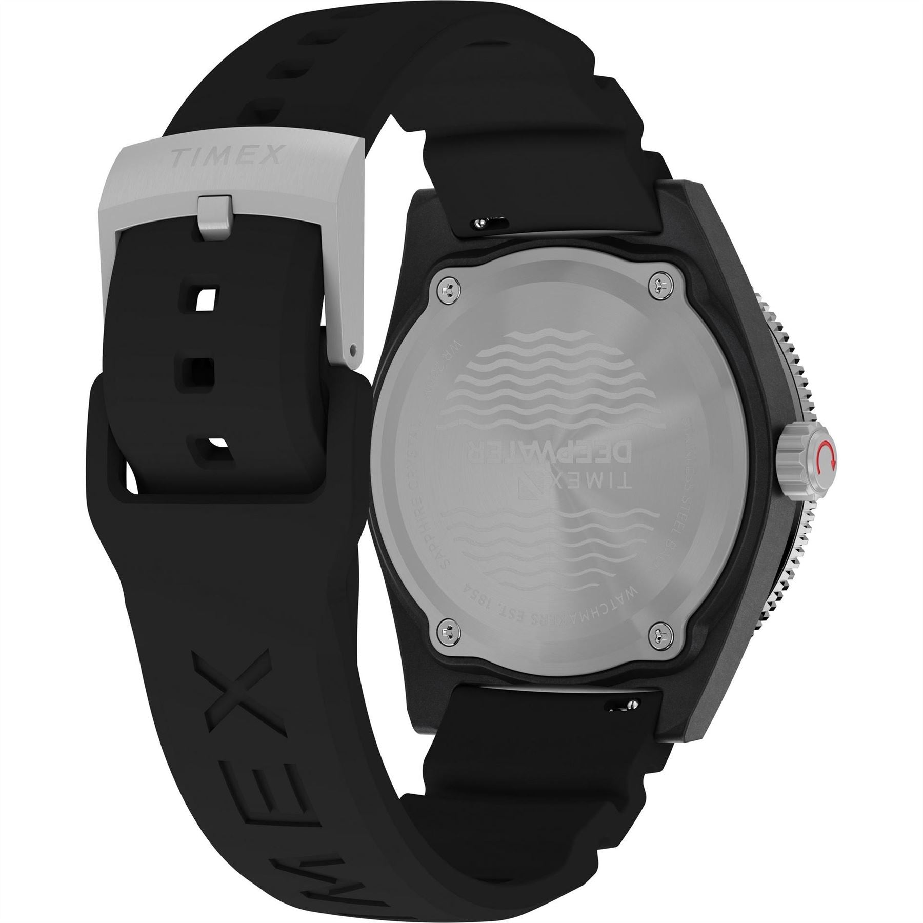 Timex Water Meridian Dive Rubber Strap Analogue Watch