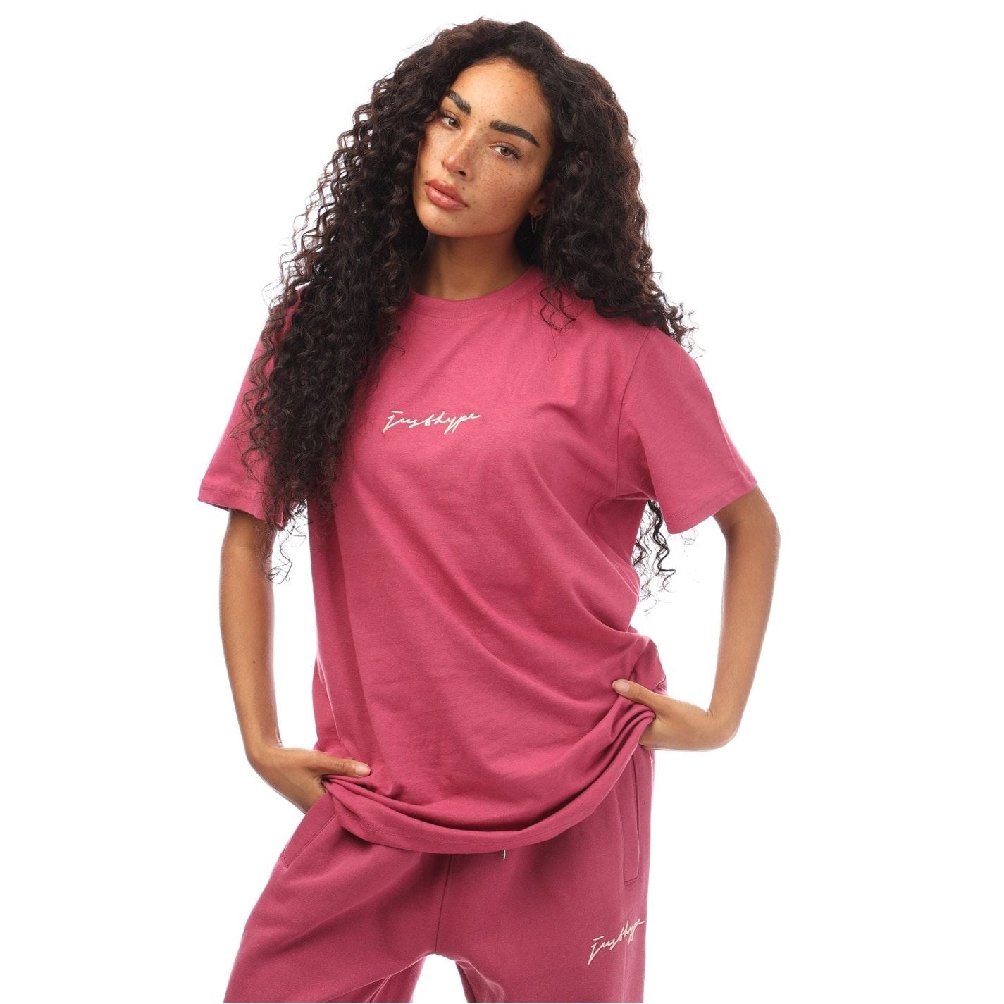 Hype Regular Fit Crew Neck Signature Print T-Shirt