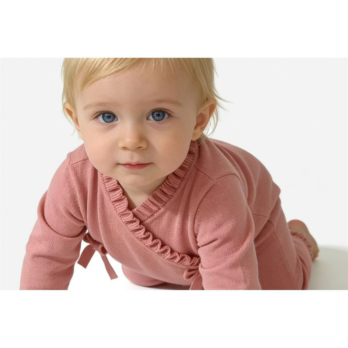 Jack Wills Ruffle Detail Viscose Long Sleeve Onesie
